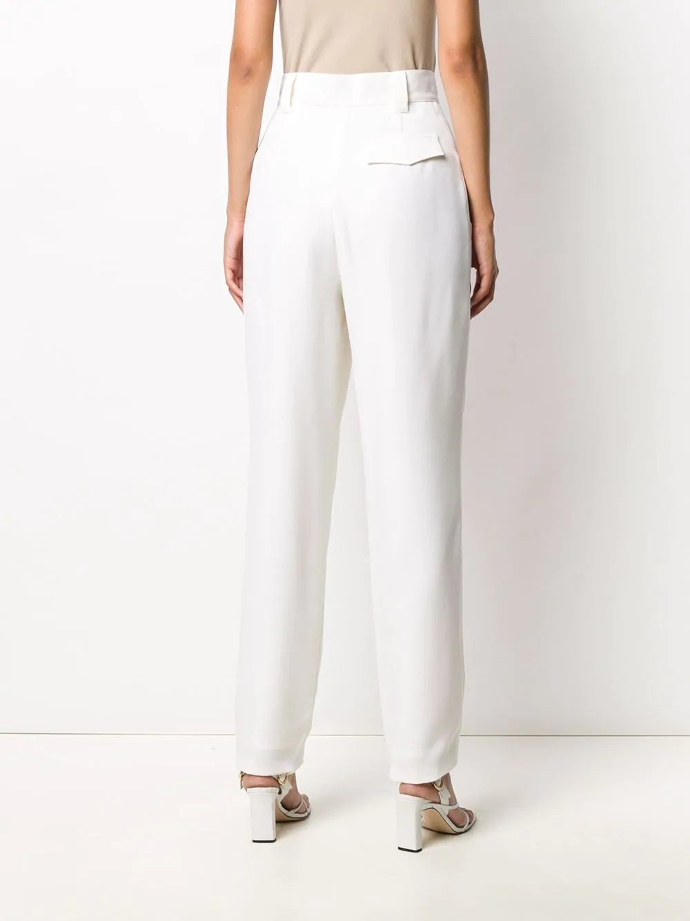 high waist tapered trousers - 4