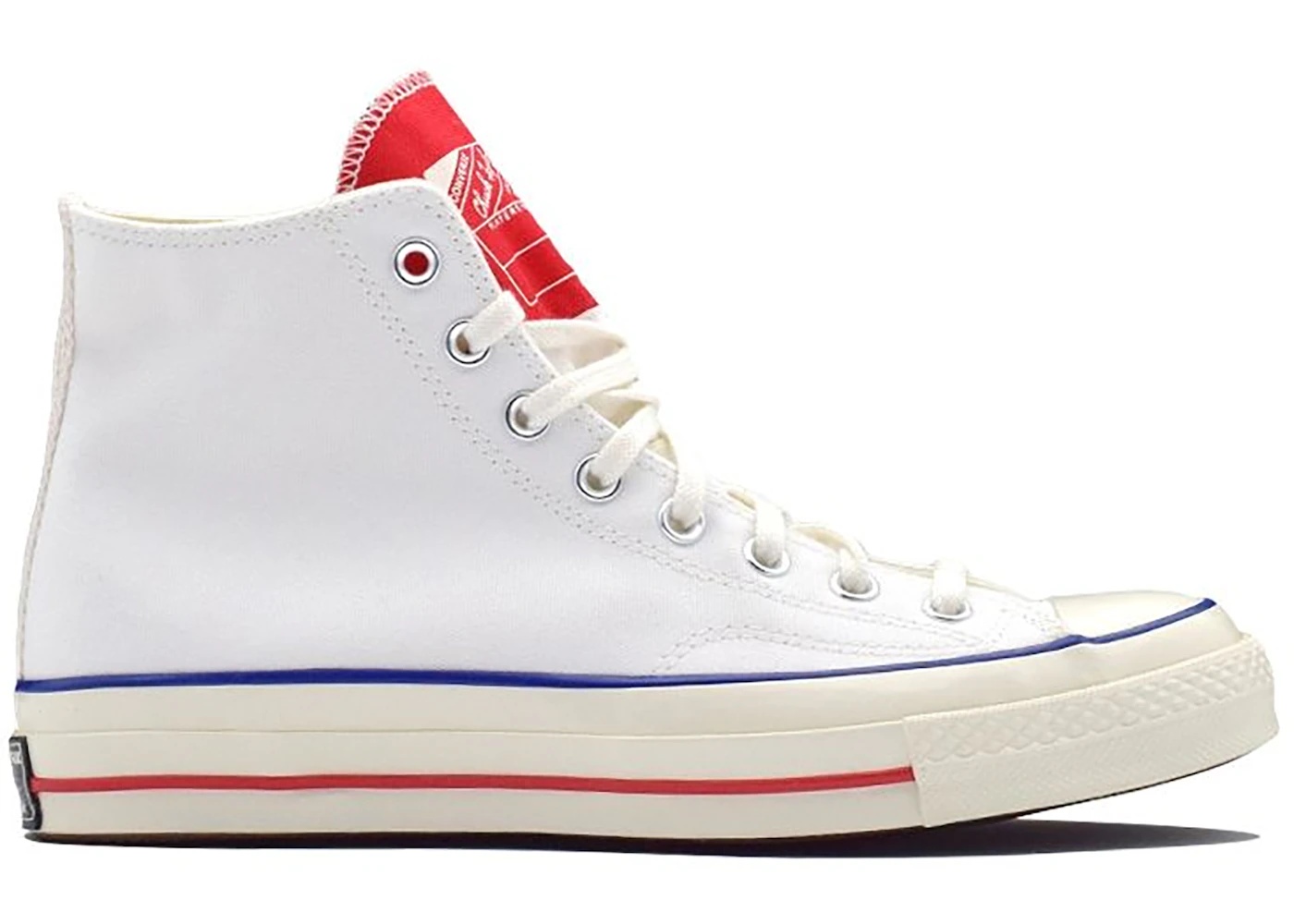 Converse Chuck Taylor All Star 70 Hi Twisted Tongue White Red - 1