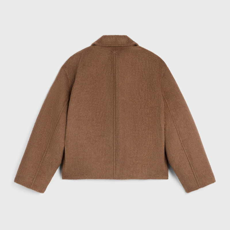 CELINE jacket IN double-face cashmere and camel outlook