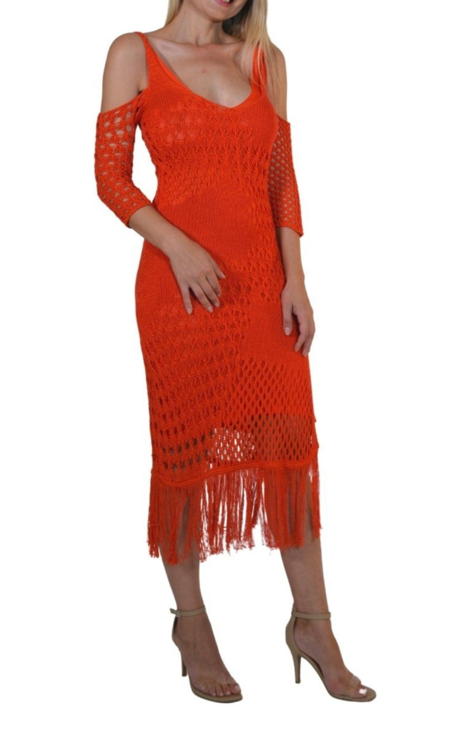 Octavia Crochet Knit Dress - 2