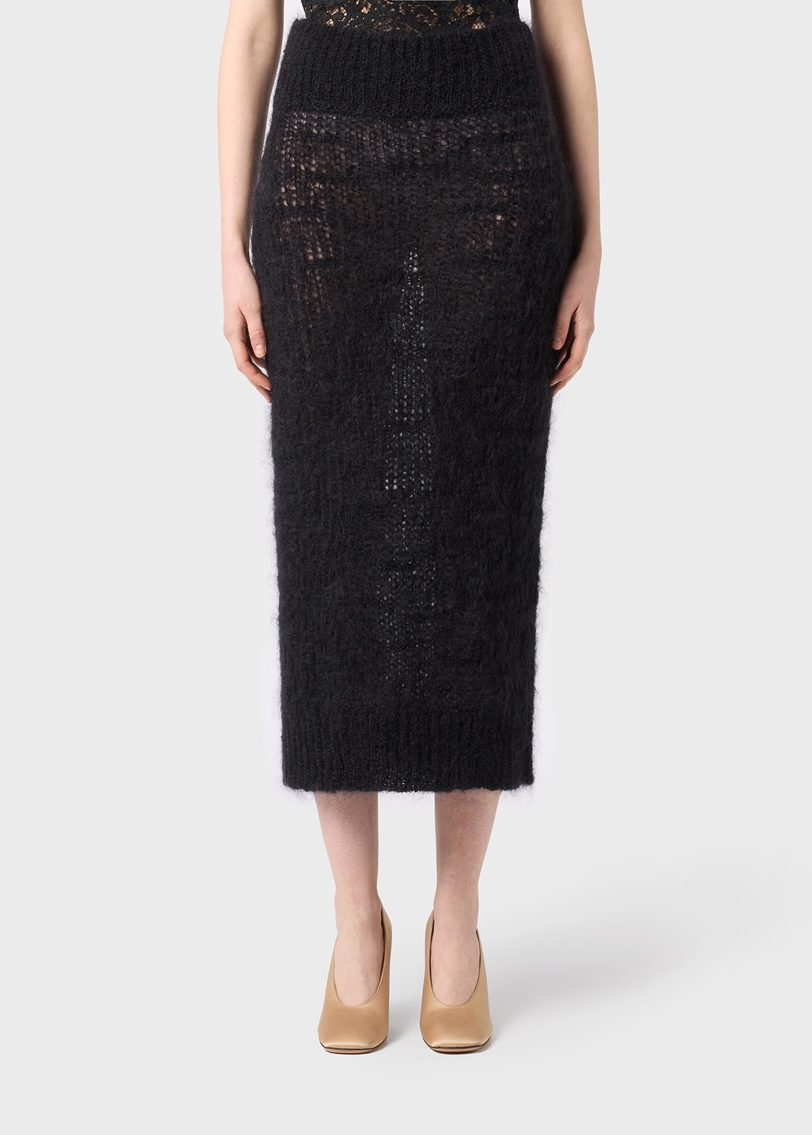 MIDI SKIRT IN MOHAIR - 3