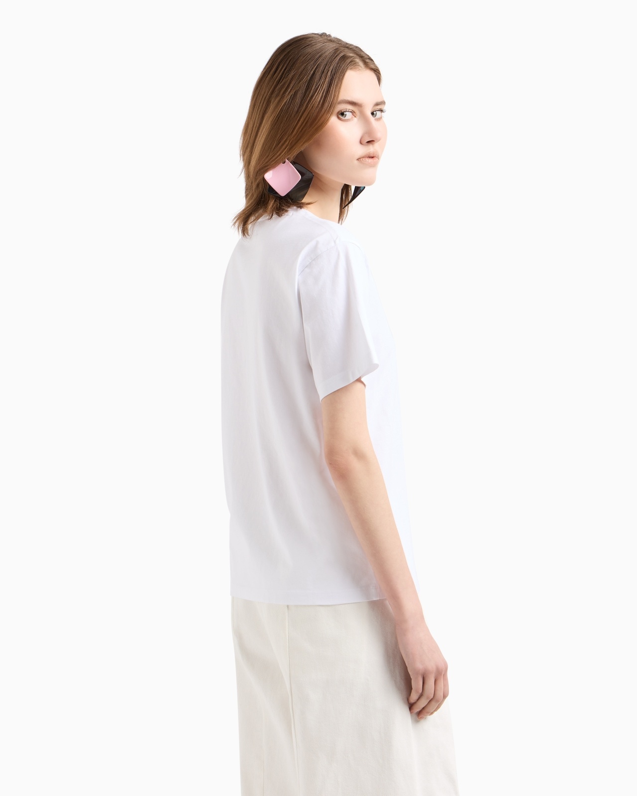 JERSEY T-SHIRT WITH MULTICOLOURED LOGO EMBROIDERY - 3