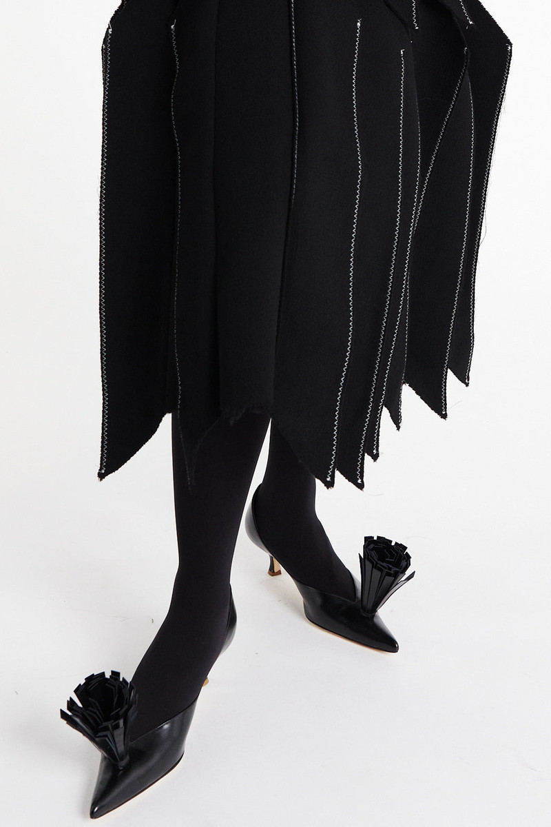 DRESS WITH PANELS BLACK 5