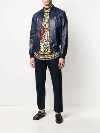 Dolce & Gabbana bomber leather jacket outlook