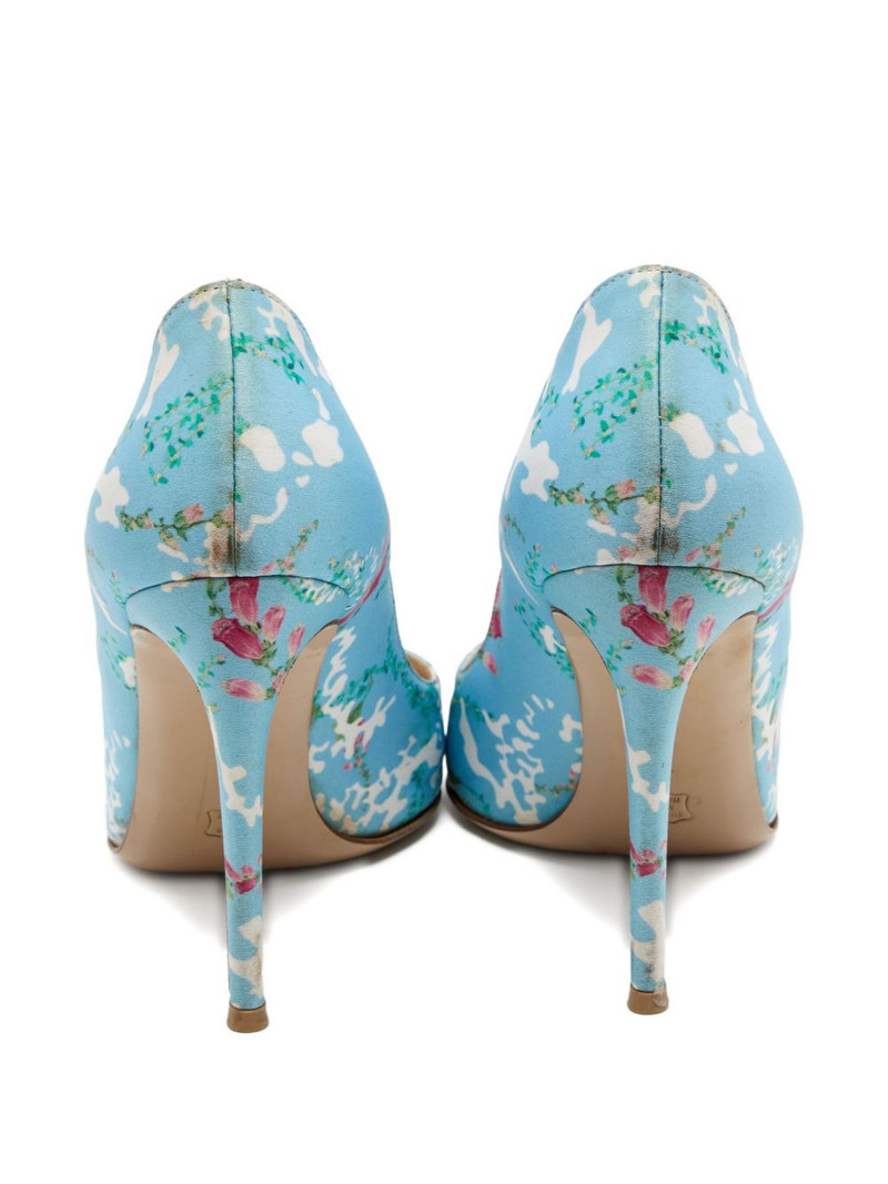 105mm floral-print pointed-toe pumps 3