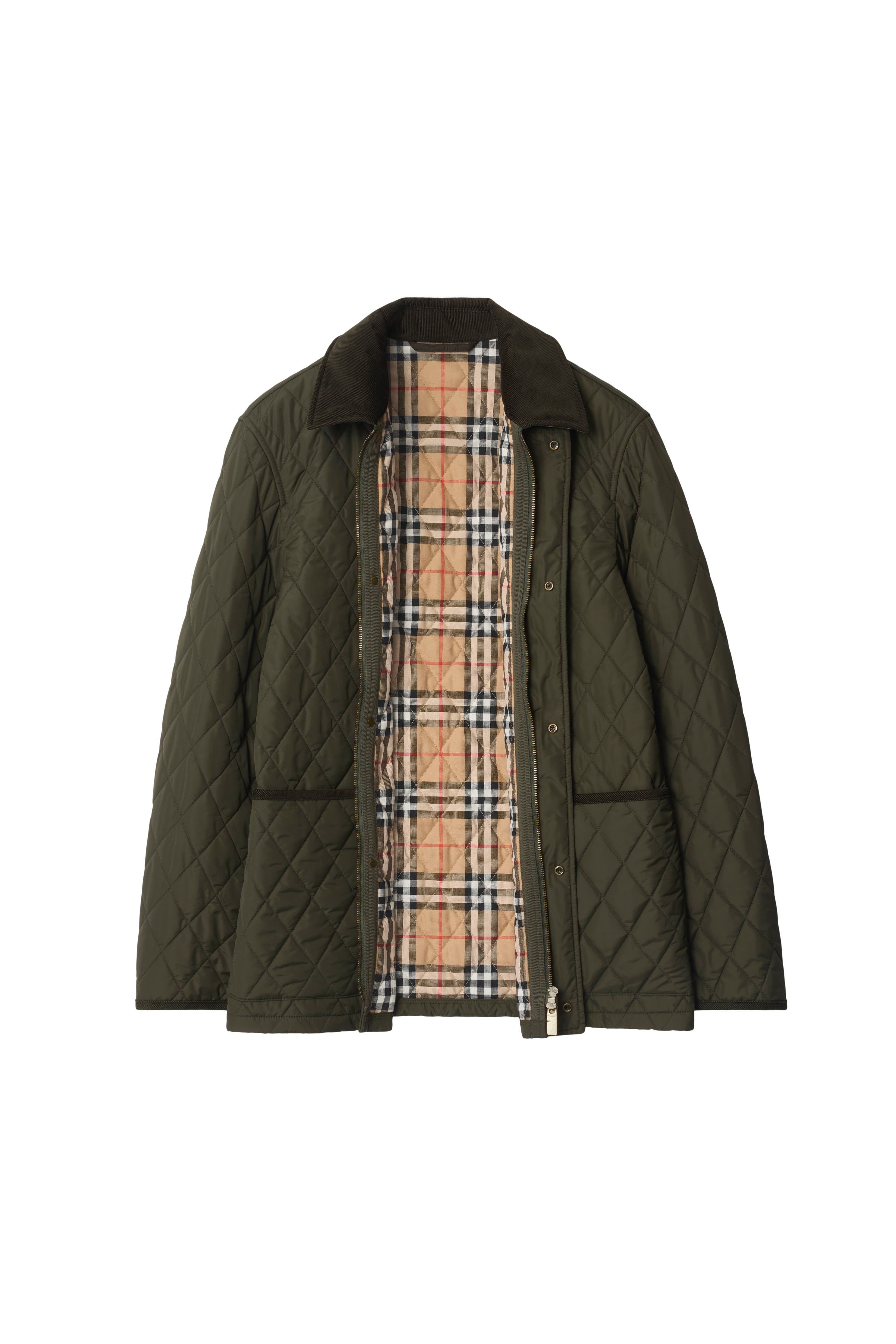 burberry Quilted Nylon Barn Jacket in Shale Green at Nordstrom - 5