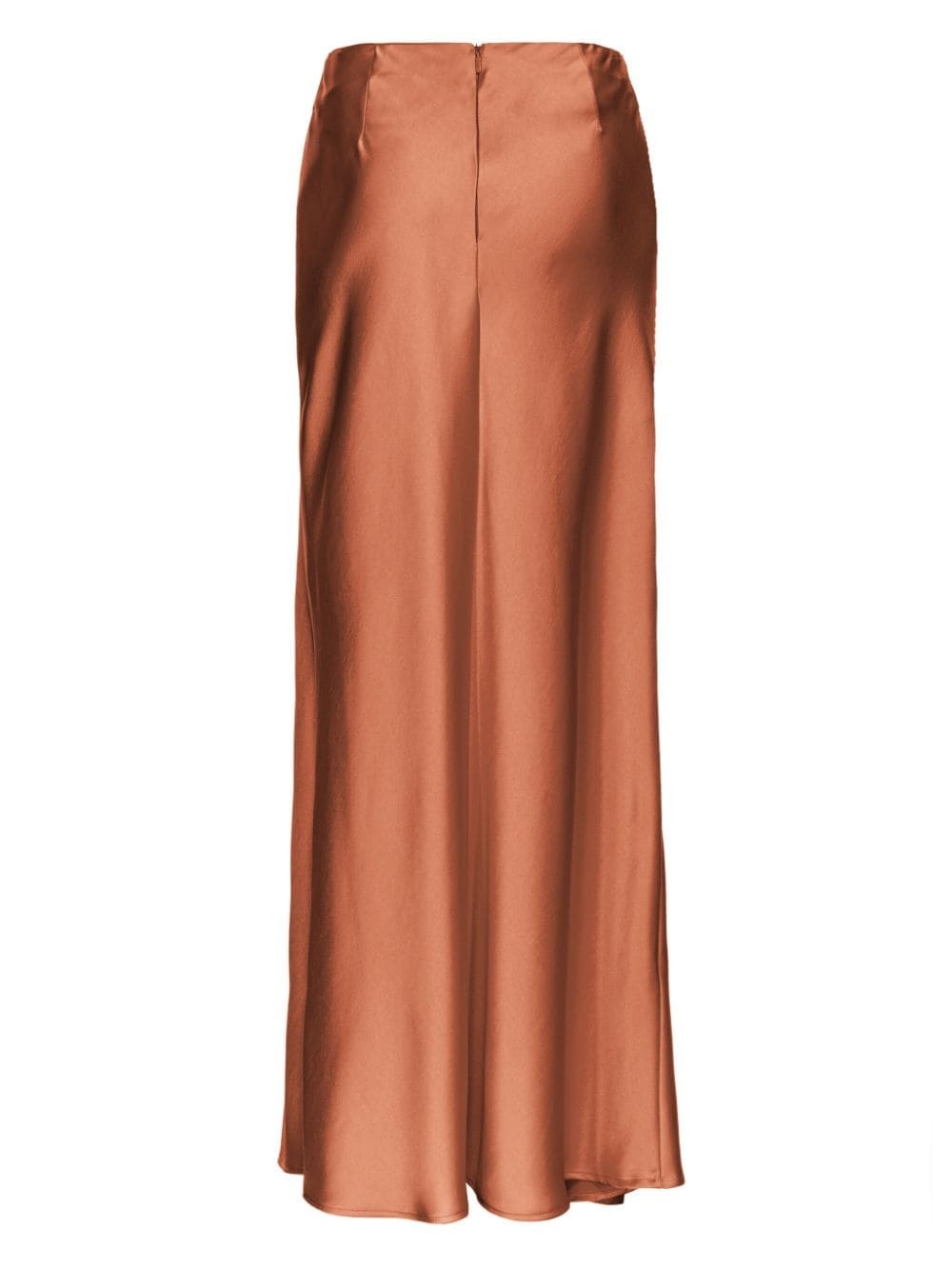 draped front-slit maxi skirt - 2