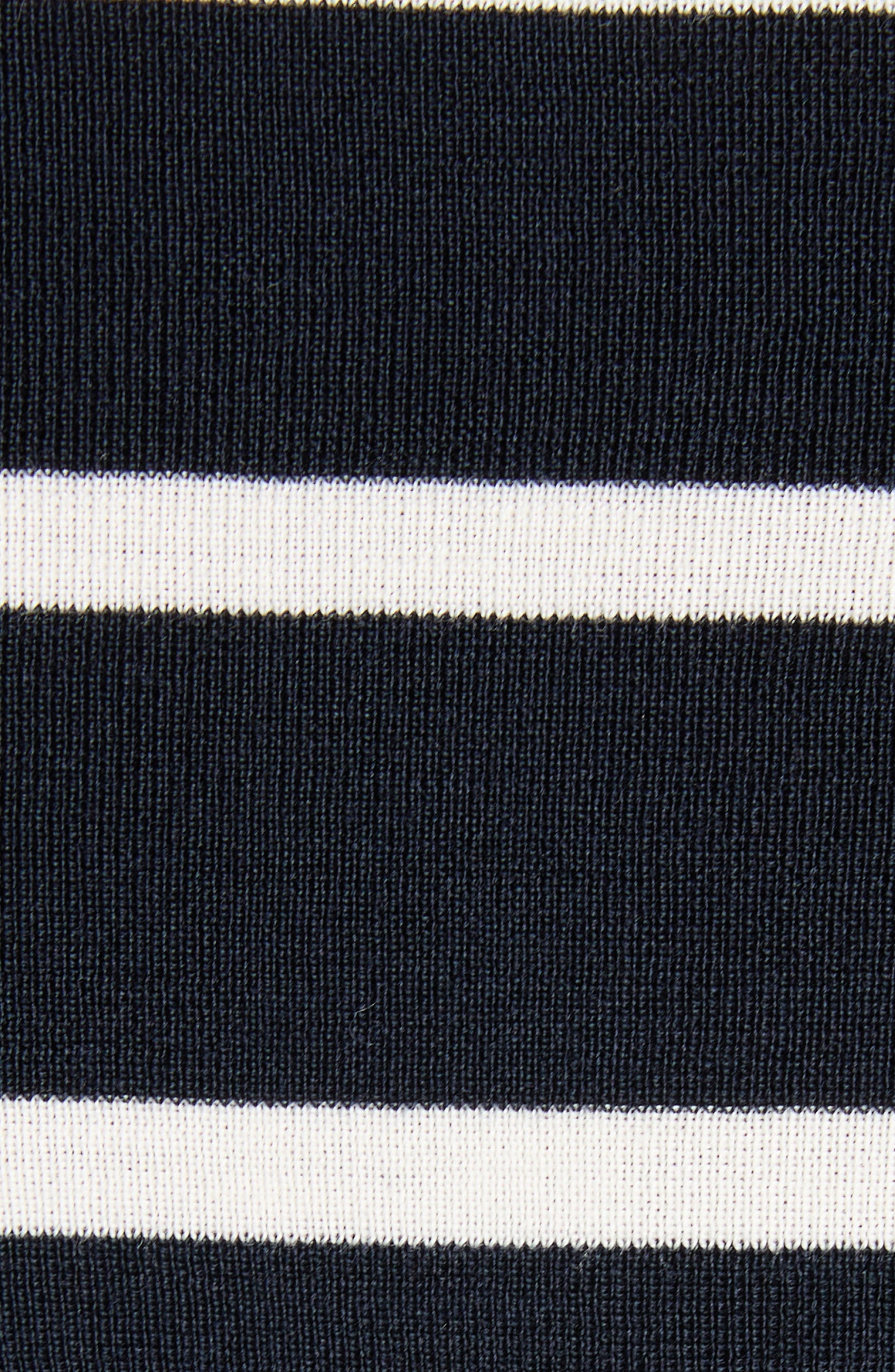 Moncler Stripe Virgin Wool Quarter Zip Pullover at Nordstrom - 6