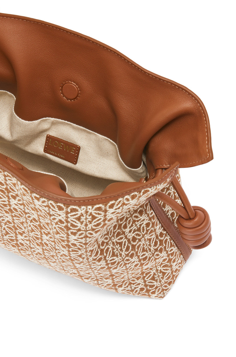 Flamenco clutch in Anagram jacquard and calfskin 6