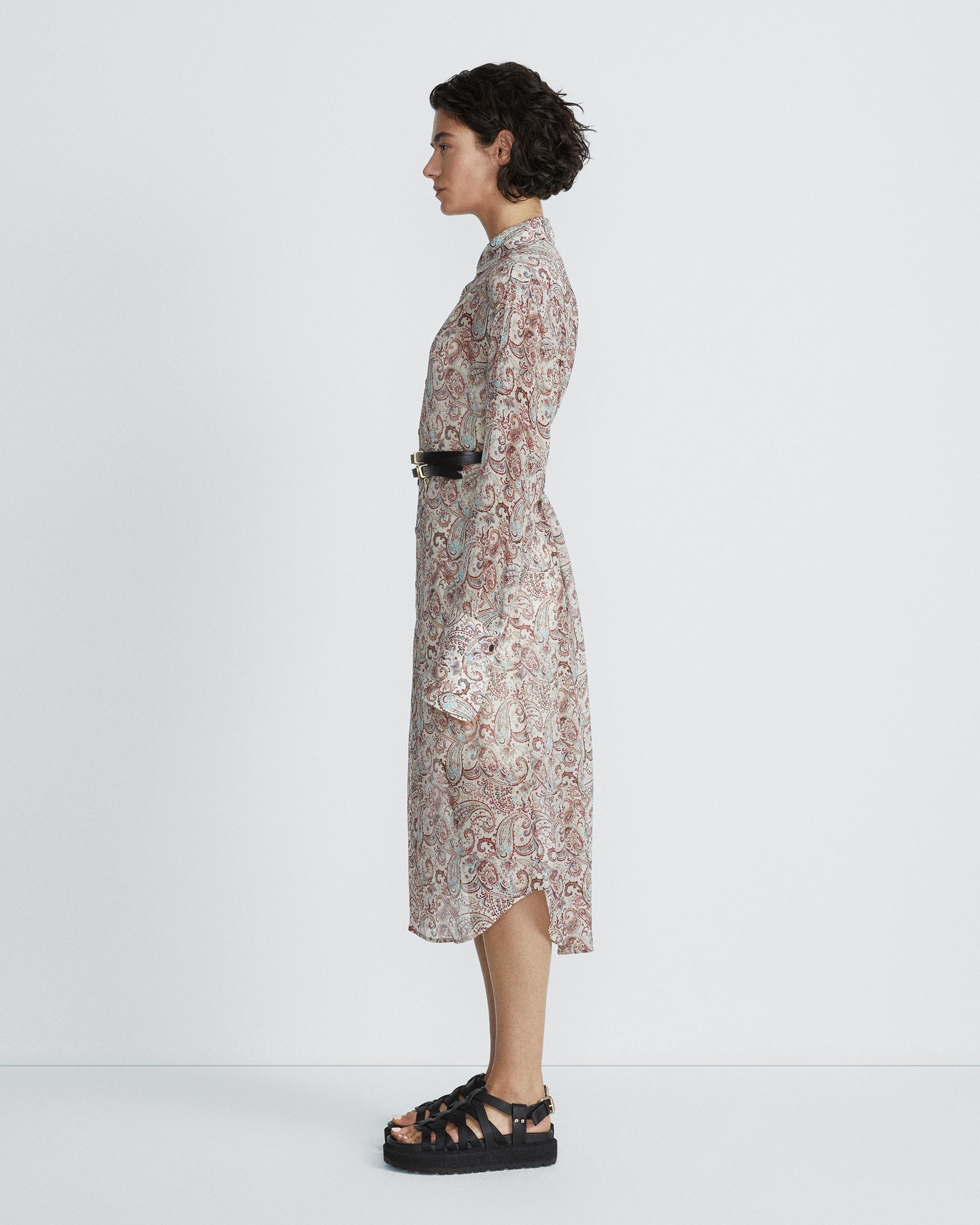 Leona Paisley Silk Dress
Midi Dress - 4
