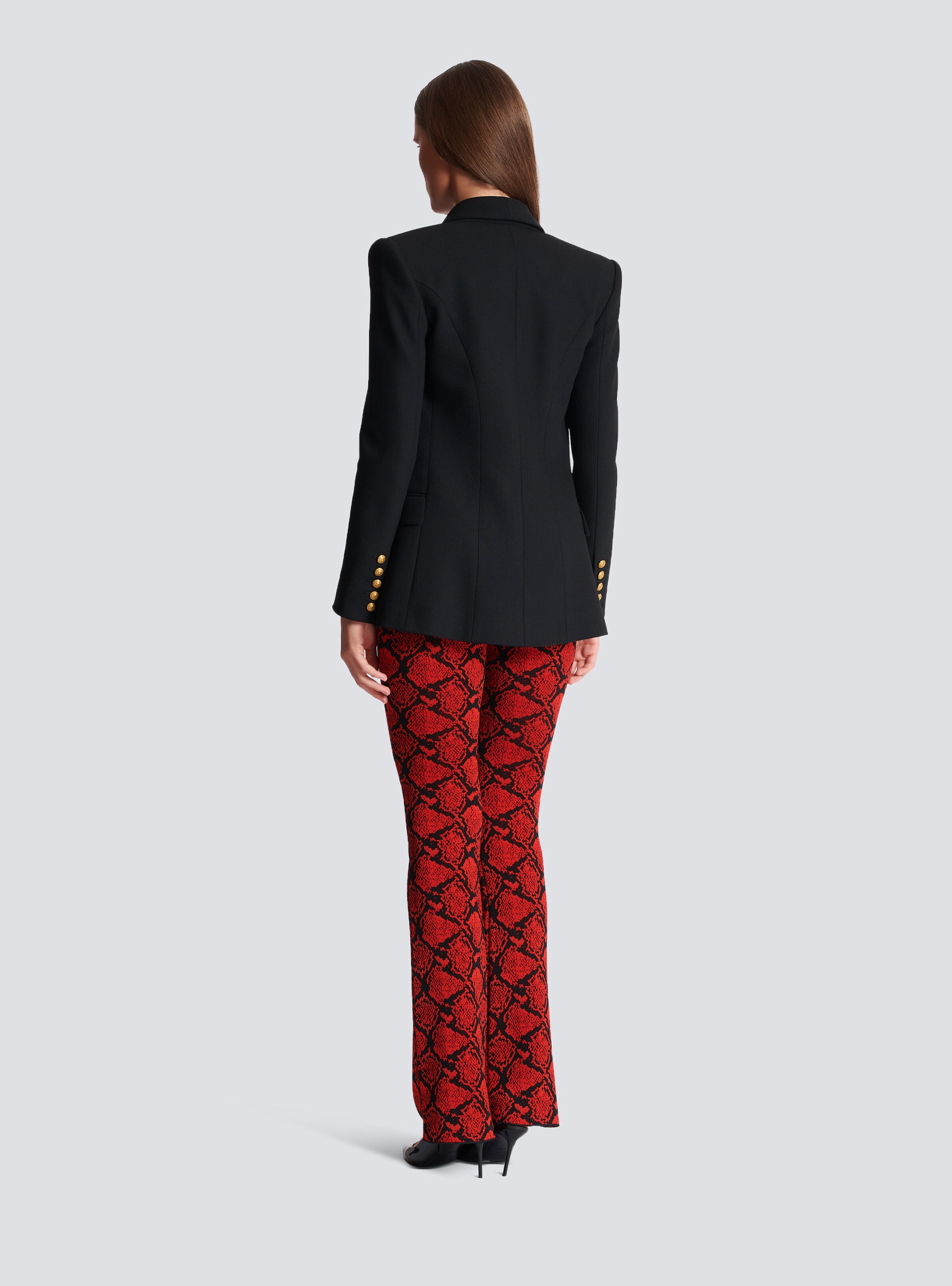 6-button wool jacket - 4
