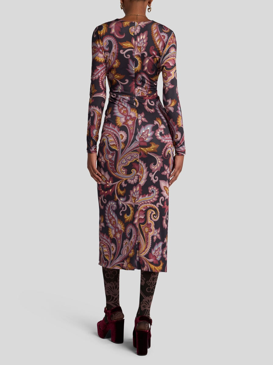 MIDI DRESS WITH ALL-OVER PRINT - 5