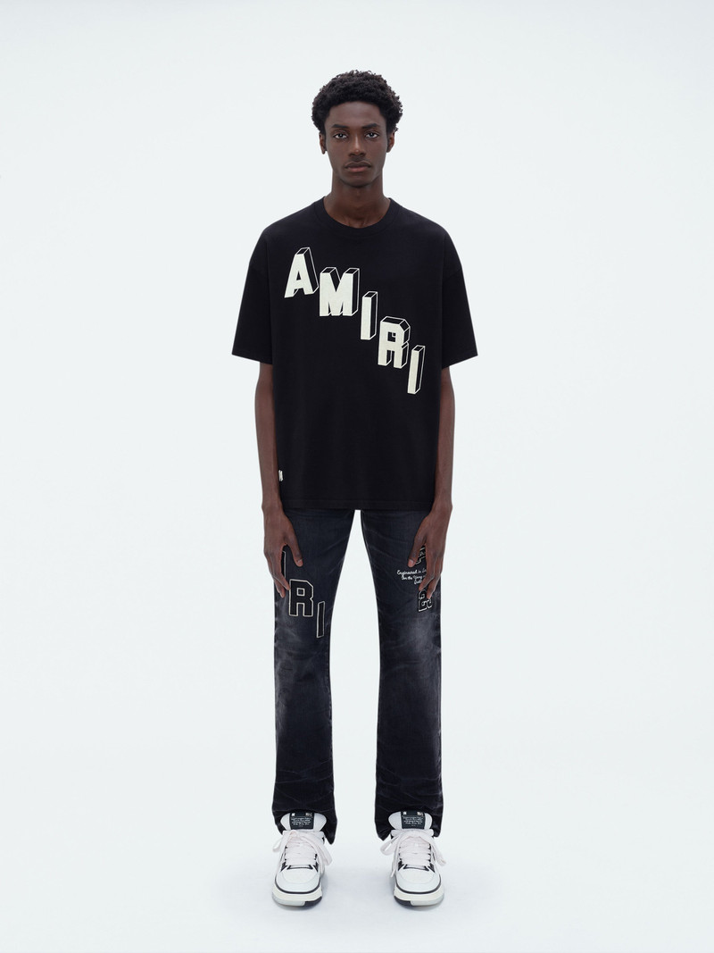 AMIRI HOCKEY LOGO STRAIGHT JEAN outlook