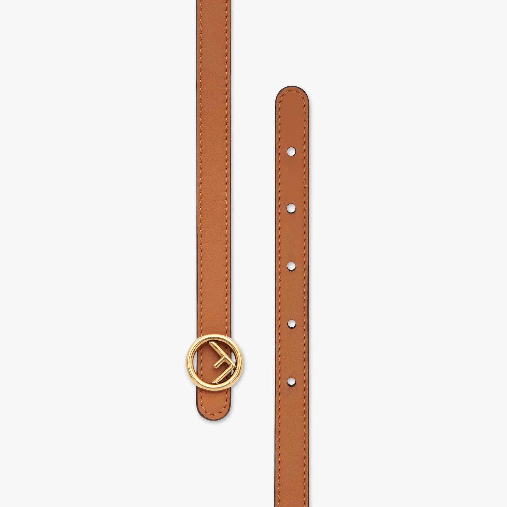 Brown leather belt - 2