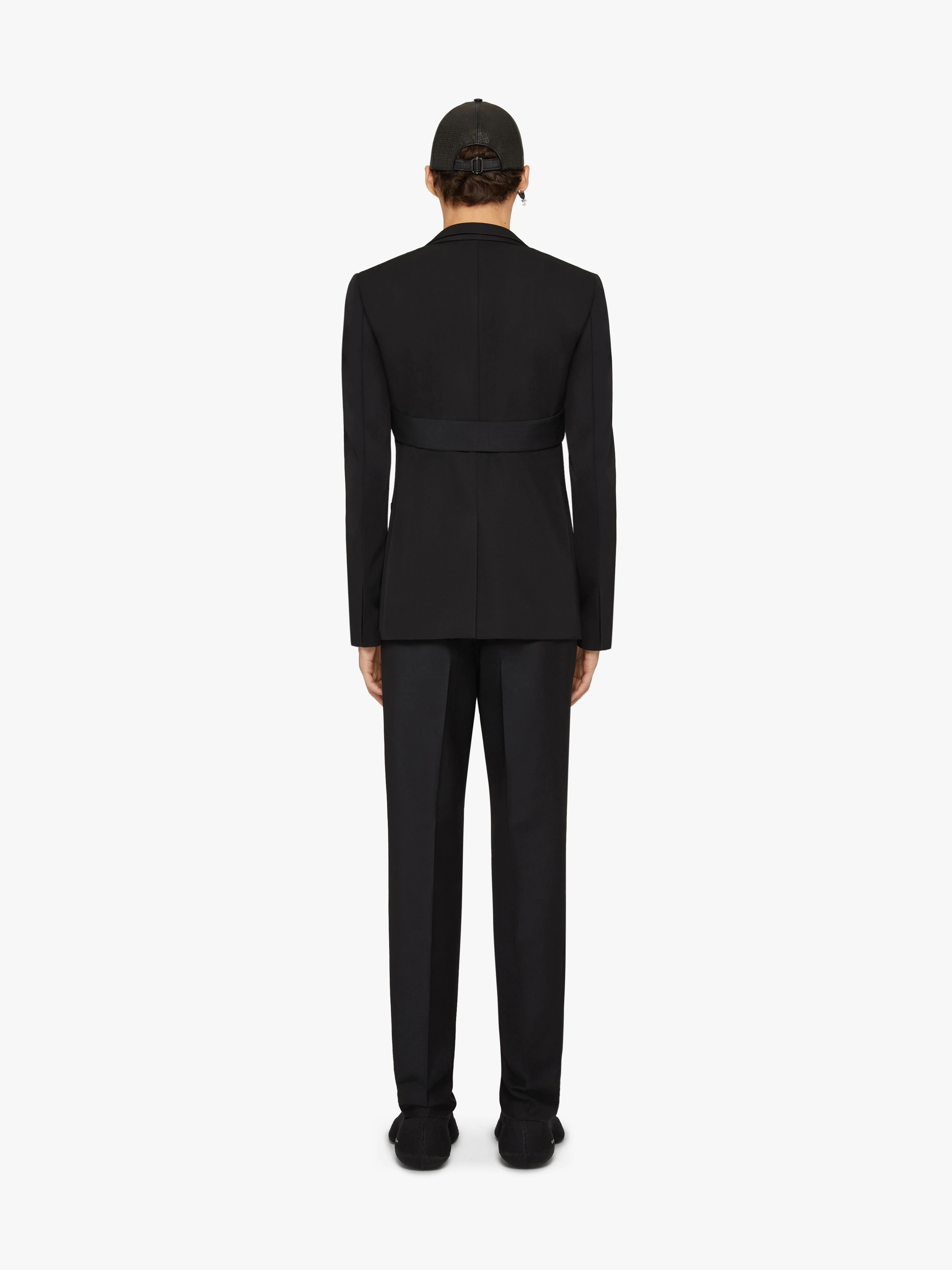 SLIM-FIT JACKET IN WOOL AND MOHAIR WITH U-LOCK HARNESS - 4