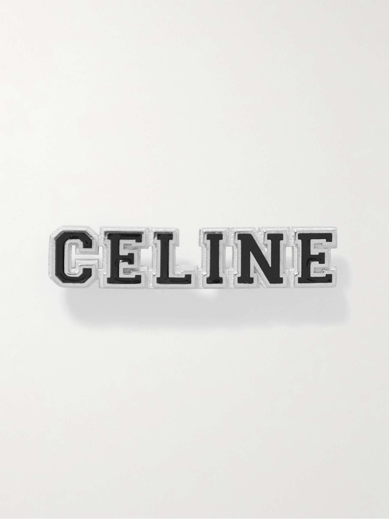 Université Rhodium-Plated Silver and Enamel Pin 1