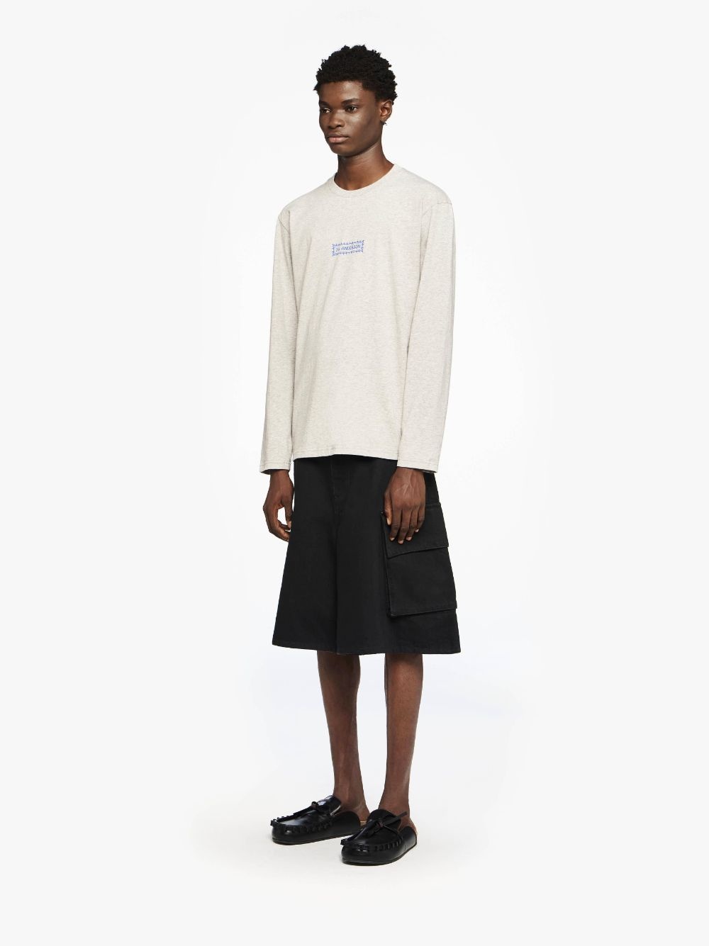 LONG SLEEVE T-SHIRT WITH BACK LOGO PRINT - 4