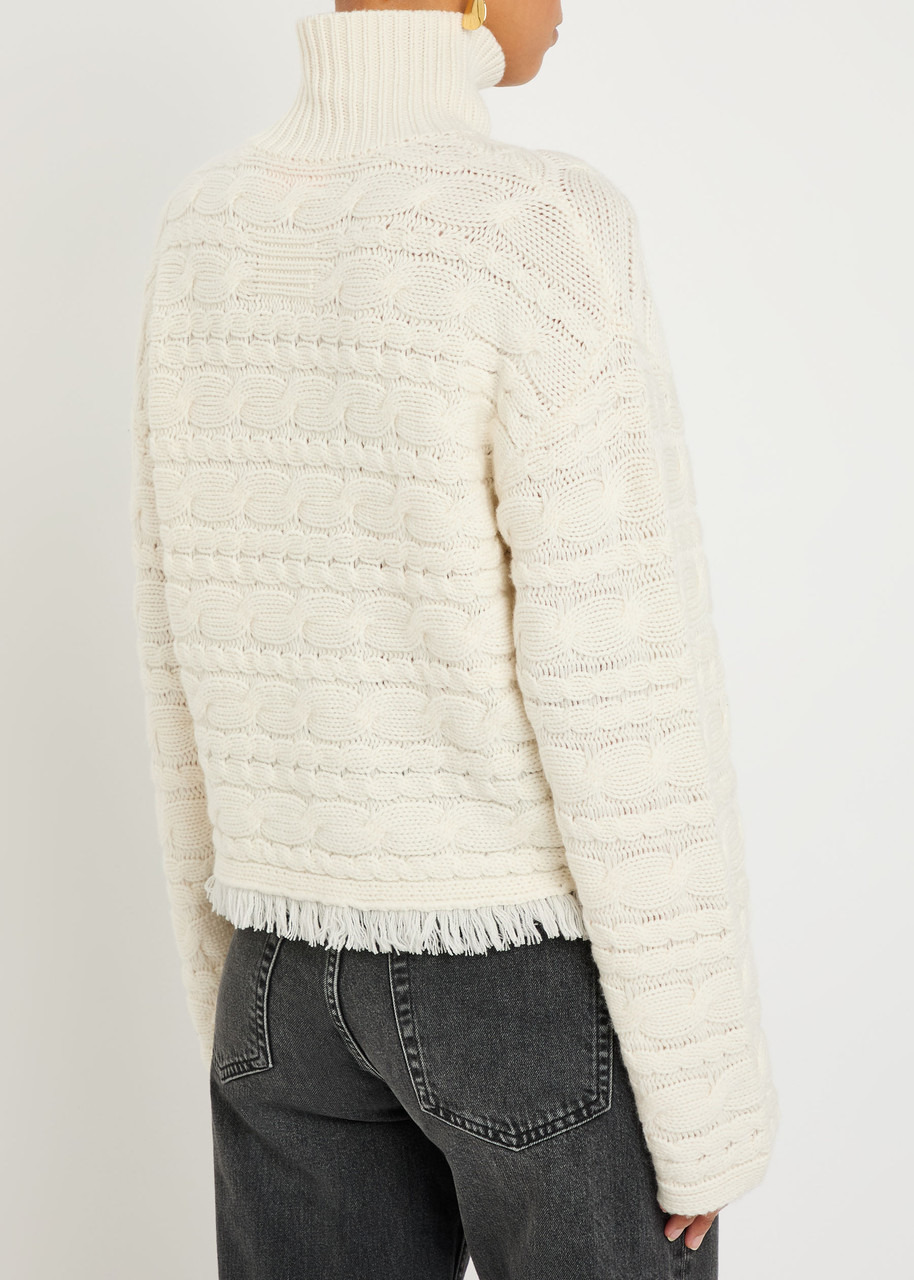 Guest In Residence Cable-knit Wool and Cashmere-blend Jumper - 3