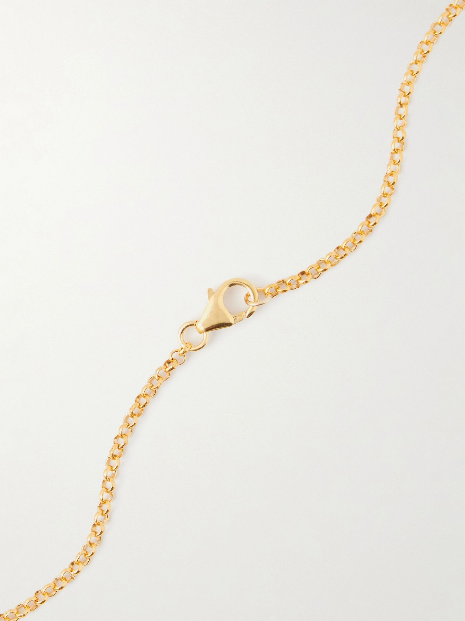 The Reader Of The Sea recycled gold-plated necklace Gold - 3