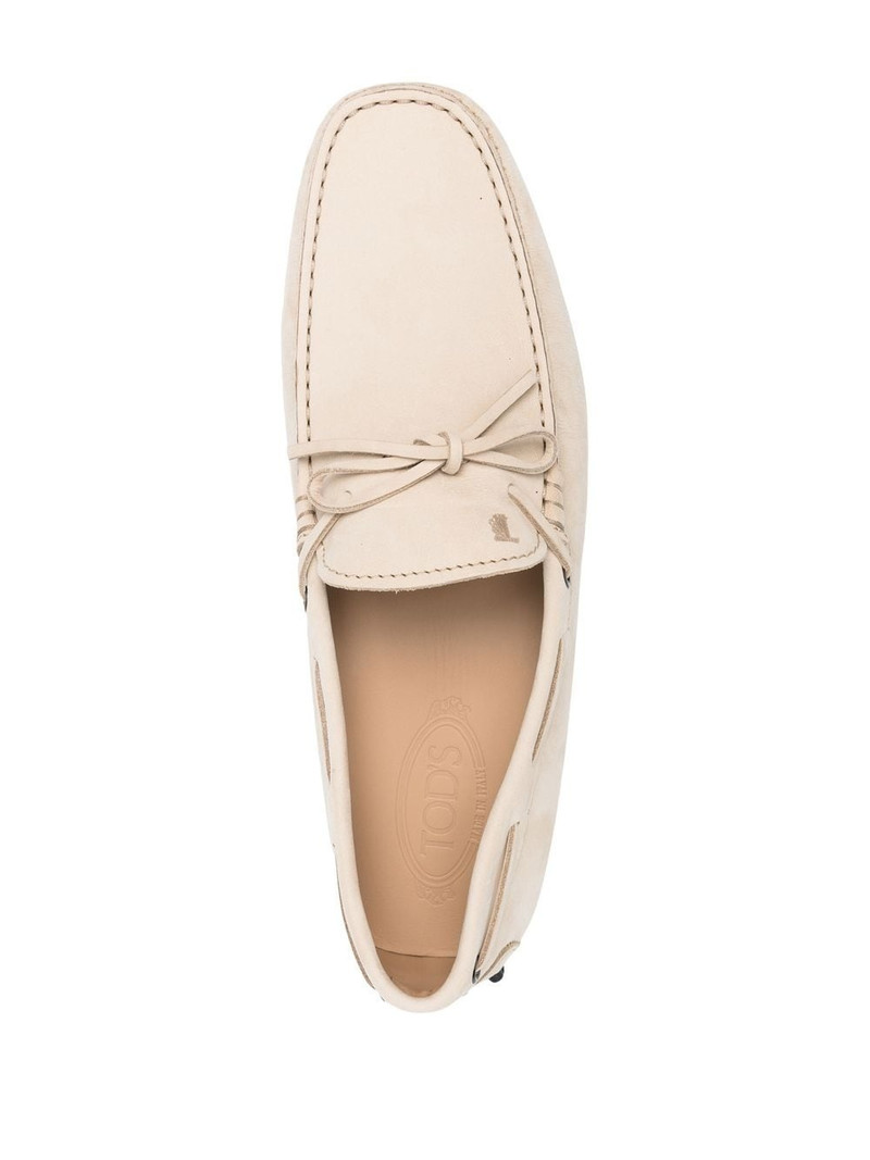 bow-detail leather loafers 4