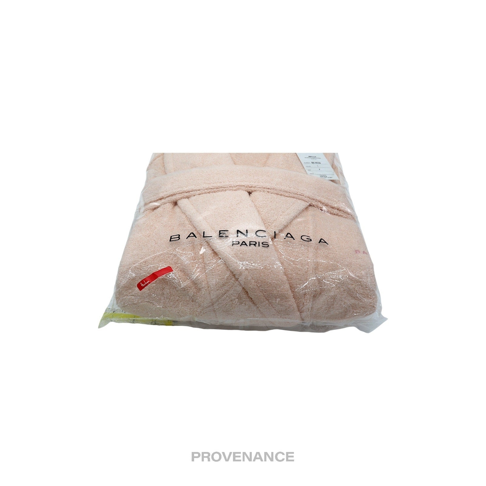 Balenciaga Embroidered Logo Robe - Peach Terry - 5