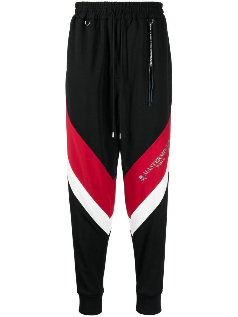 logo-print stripe-detailing track pants 1
