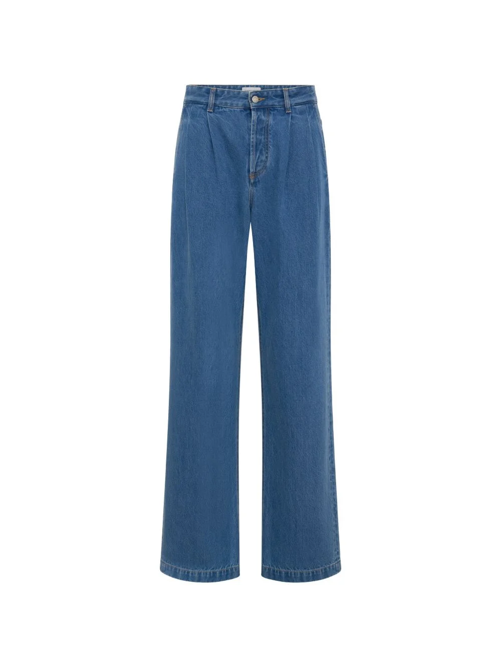 pleated loose-fit jeans - 1