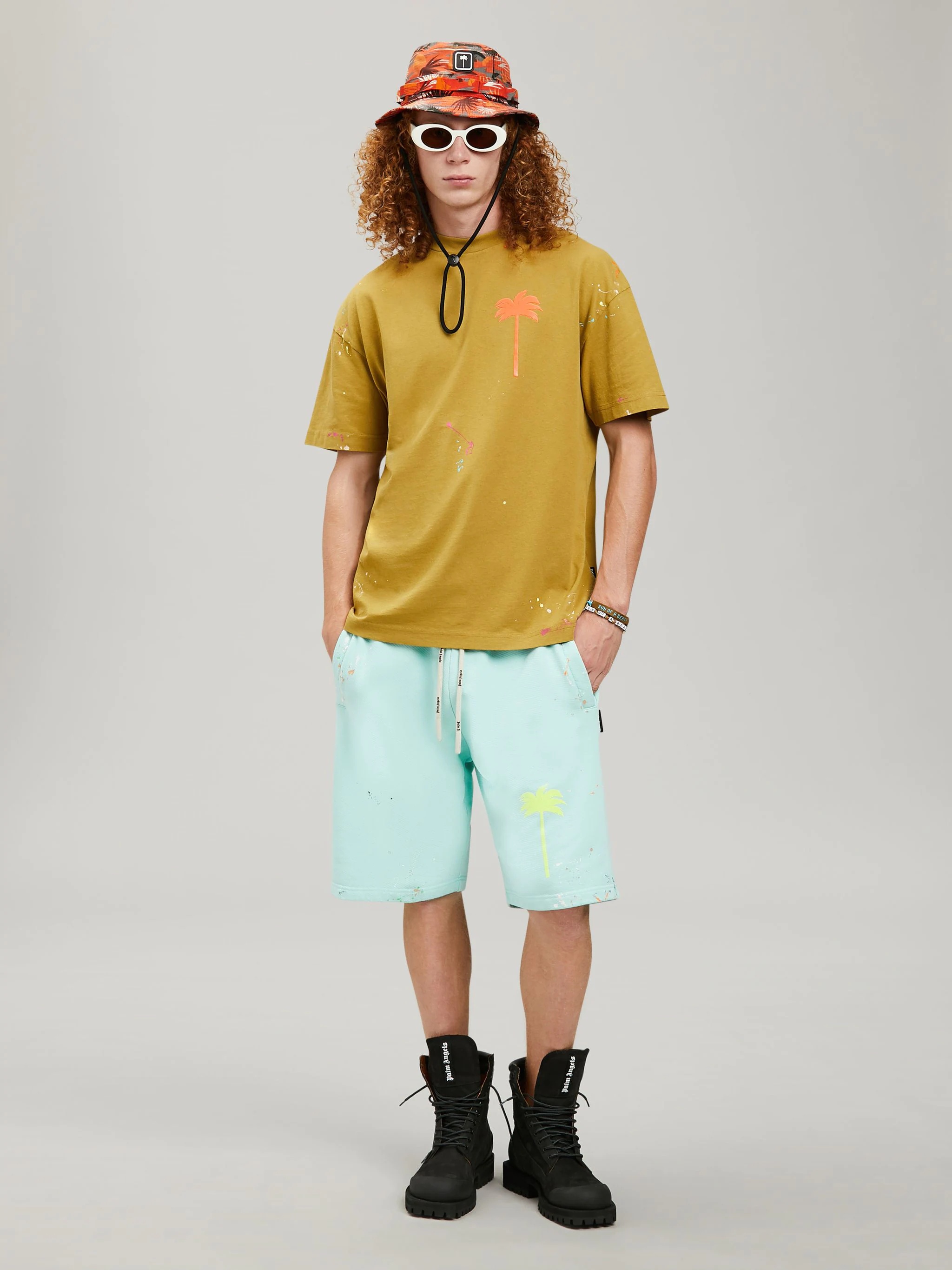 Palm Angels PALM TREE PAINTED T-SHIRT | REVERSIBLE