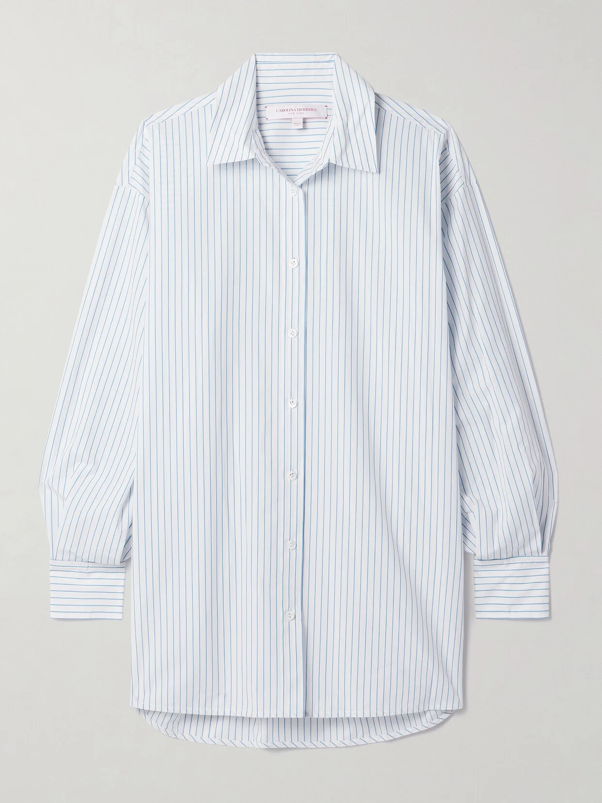 Oversized Striped Cotton-poplin Shirt - 1