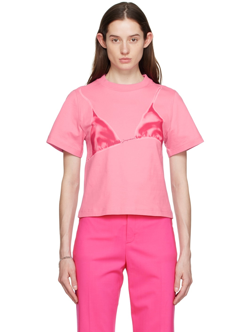 Pink 'Le T-Shirt Bikini' T-Shirt - 1