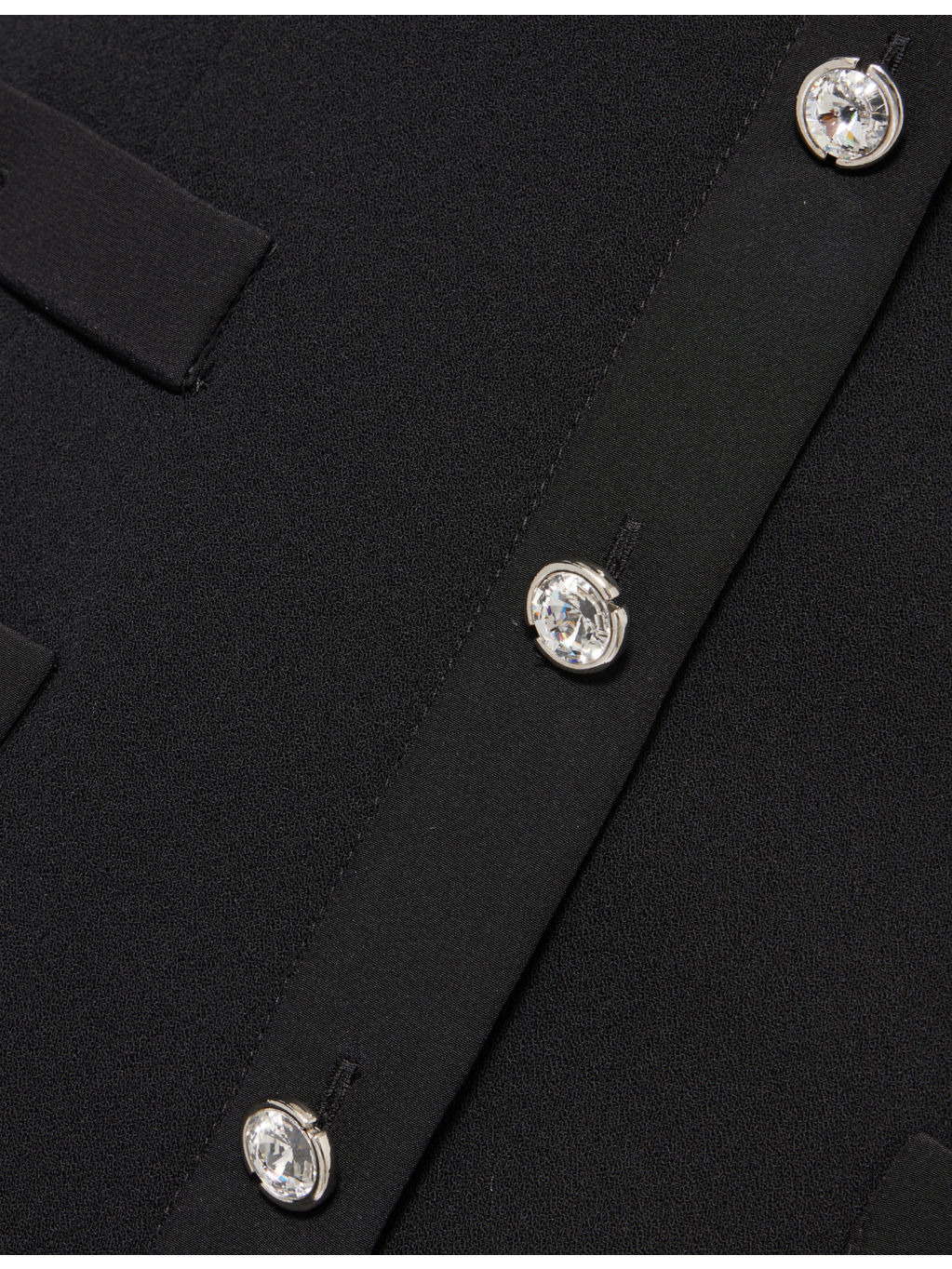Embellished Shoulder-Straps Stretch-Wool Blend Midi Dress - 6