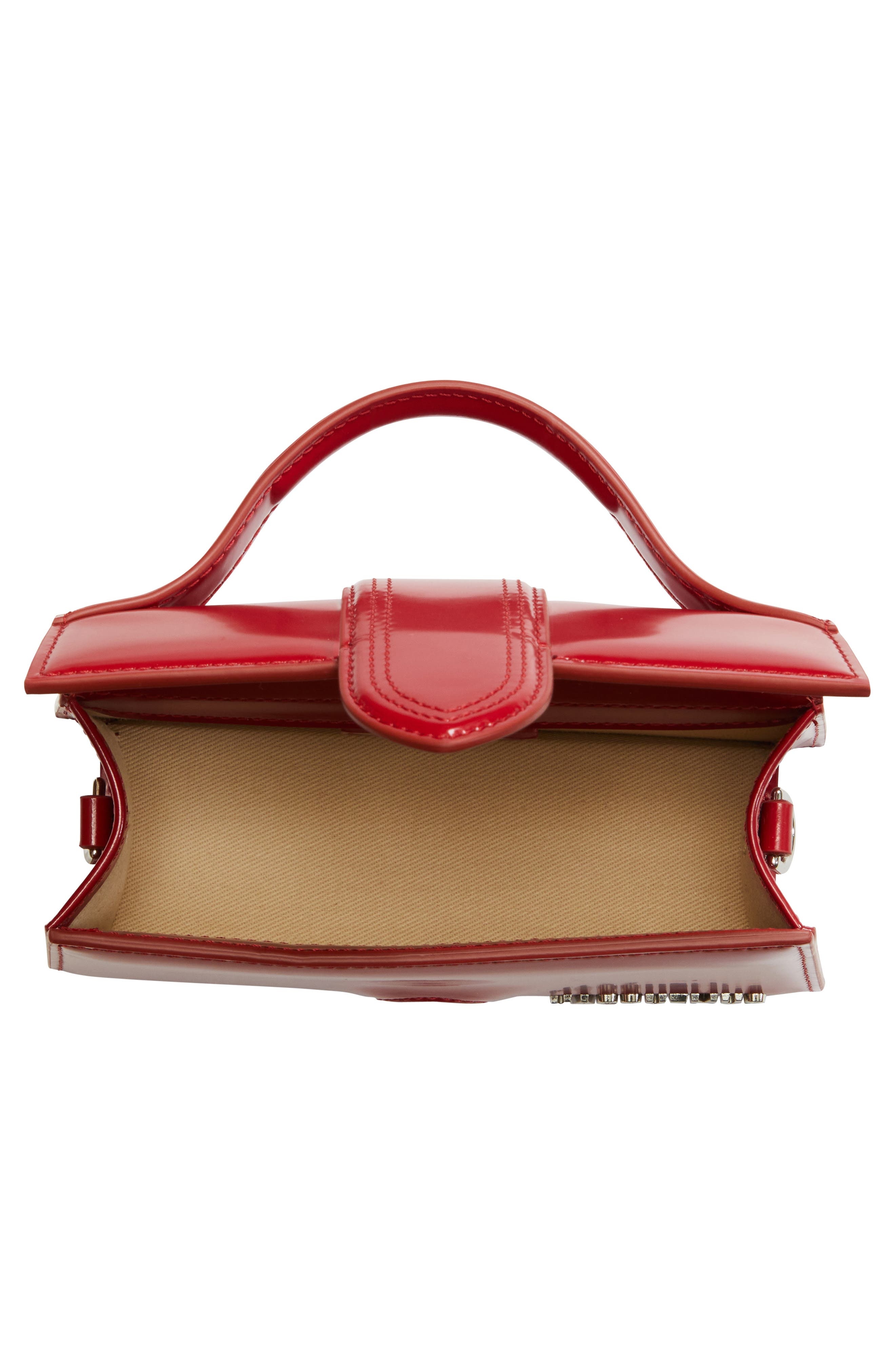Jacquemus Le Bambino Leather Shoulder Bag in Red at Nordstrom - 4