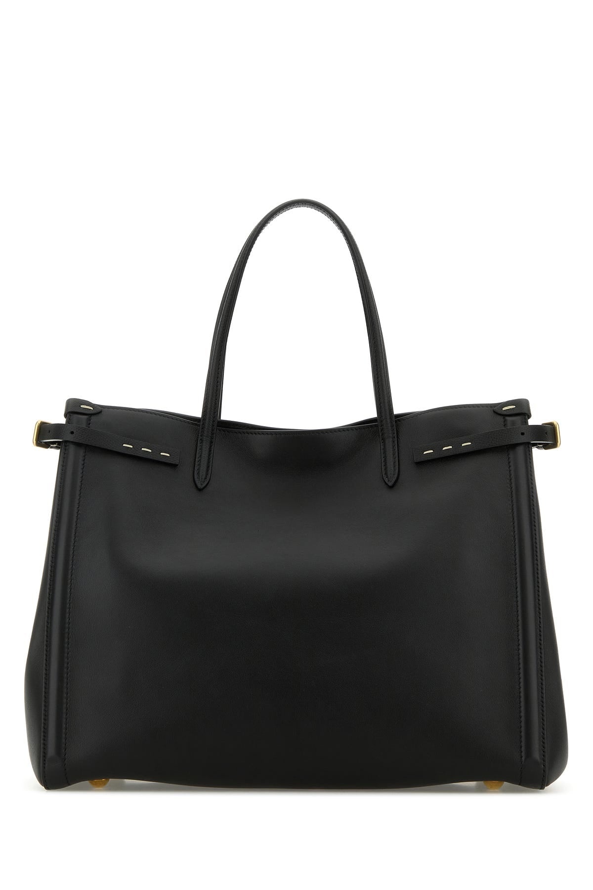 Black leather Antibes shopping bag - 3