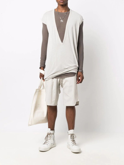 Rick Owens slim-cut semi-sheer top outlook