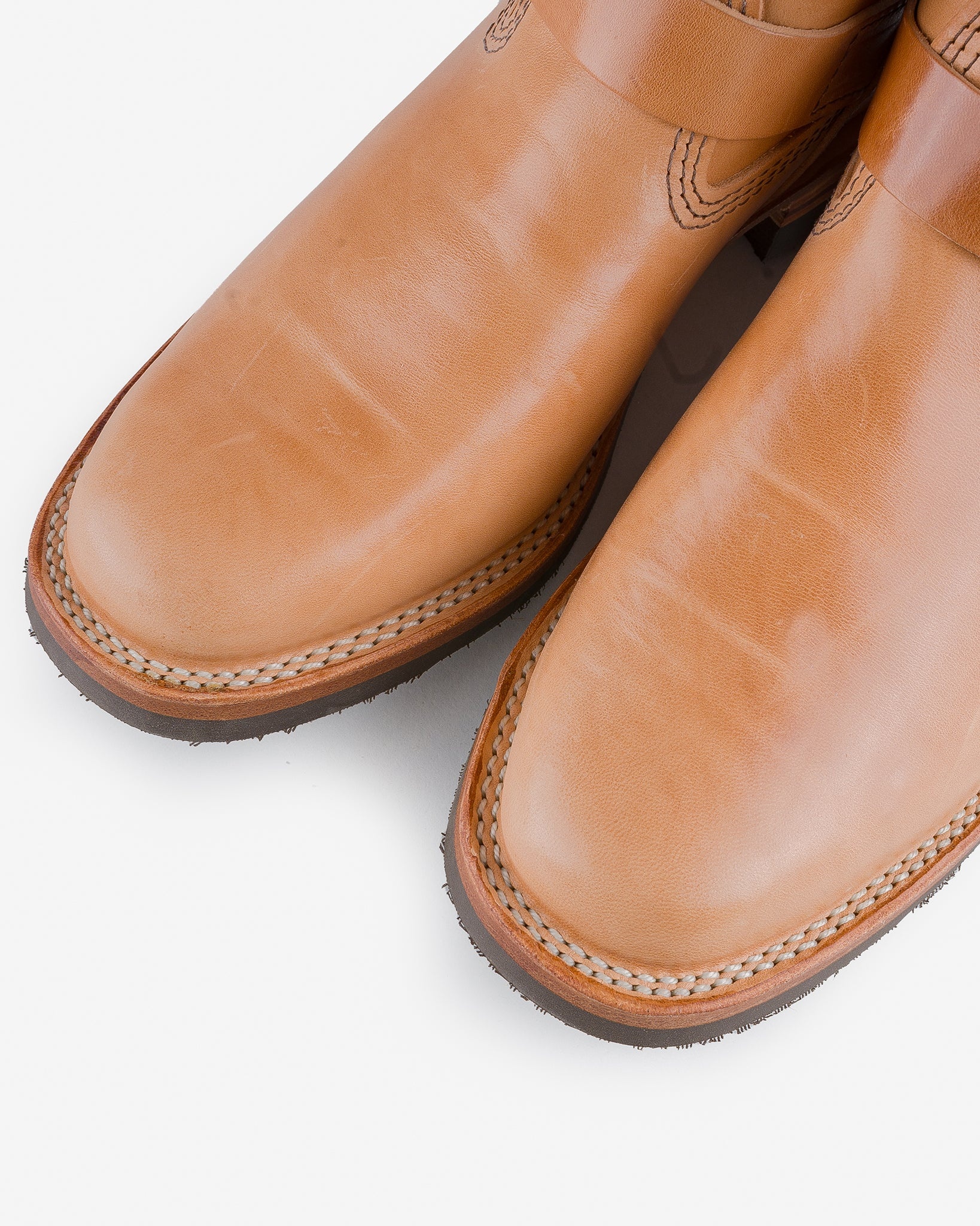 WESCO-MRLOU-NATH Wesco® - 10" Horsehide  Engineer Boot - Natural. The "Mister Lou" - 5