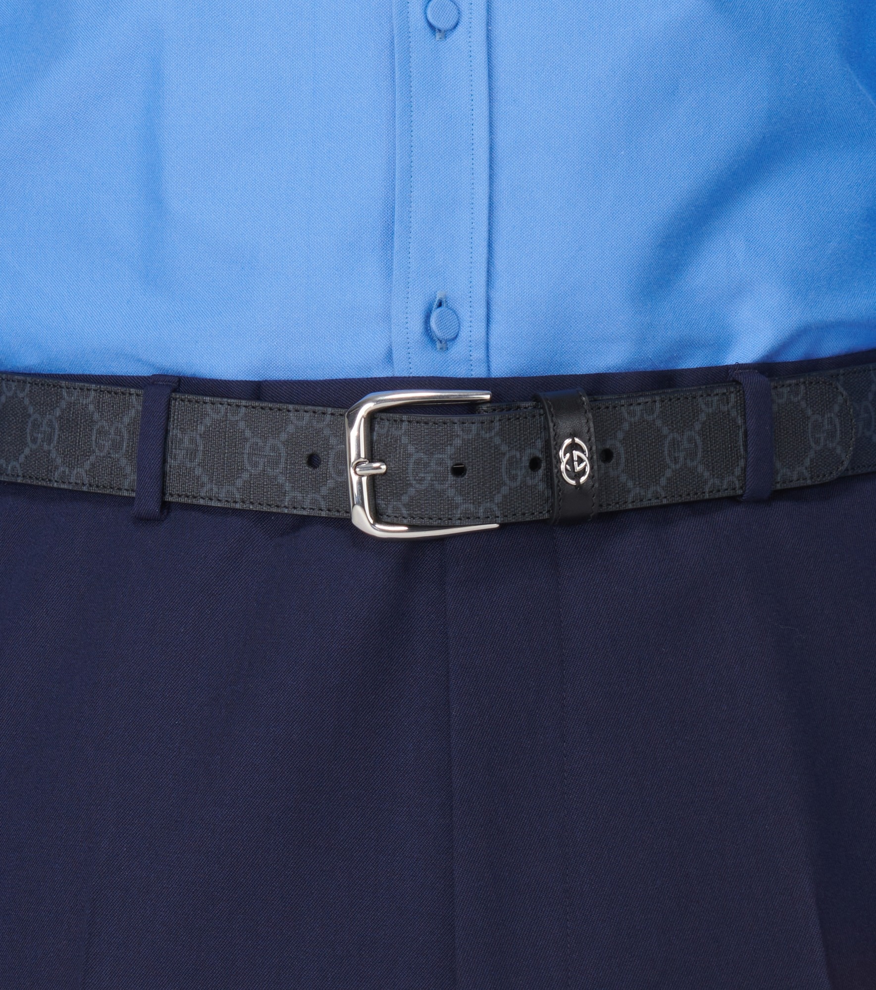 GG leather belt - 3
