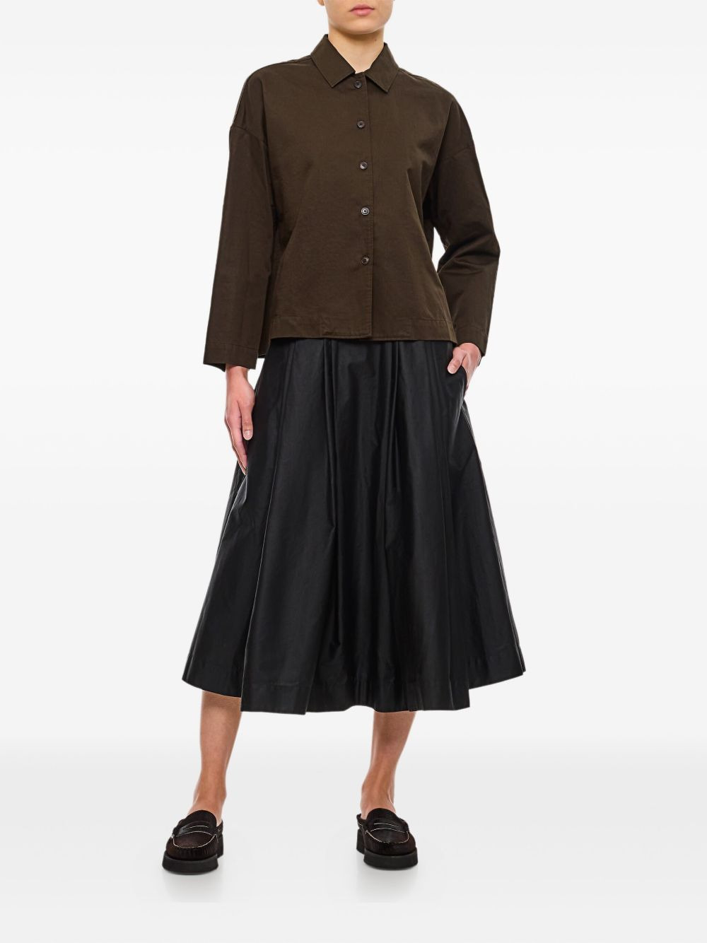 Anarchic pleated midi skirt - 2