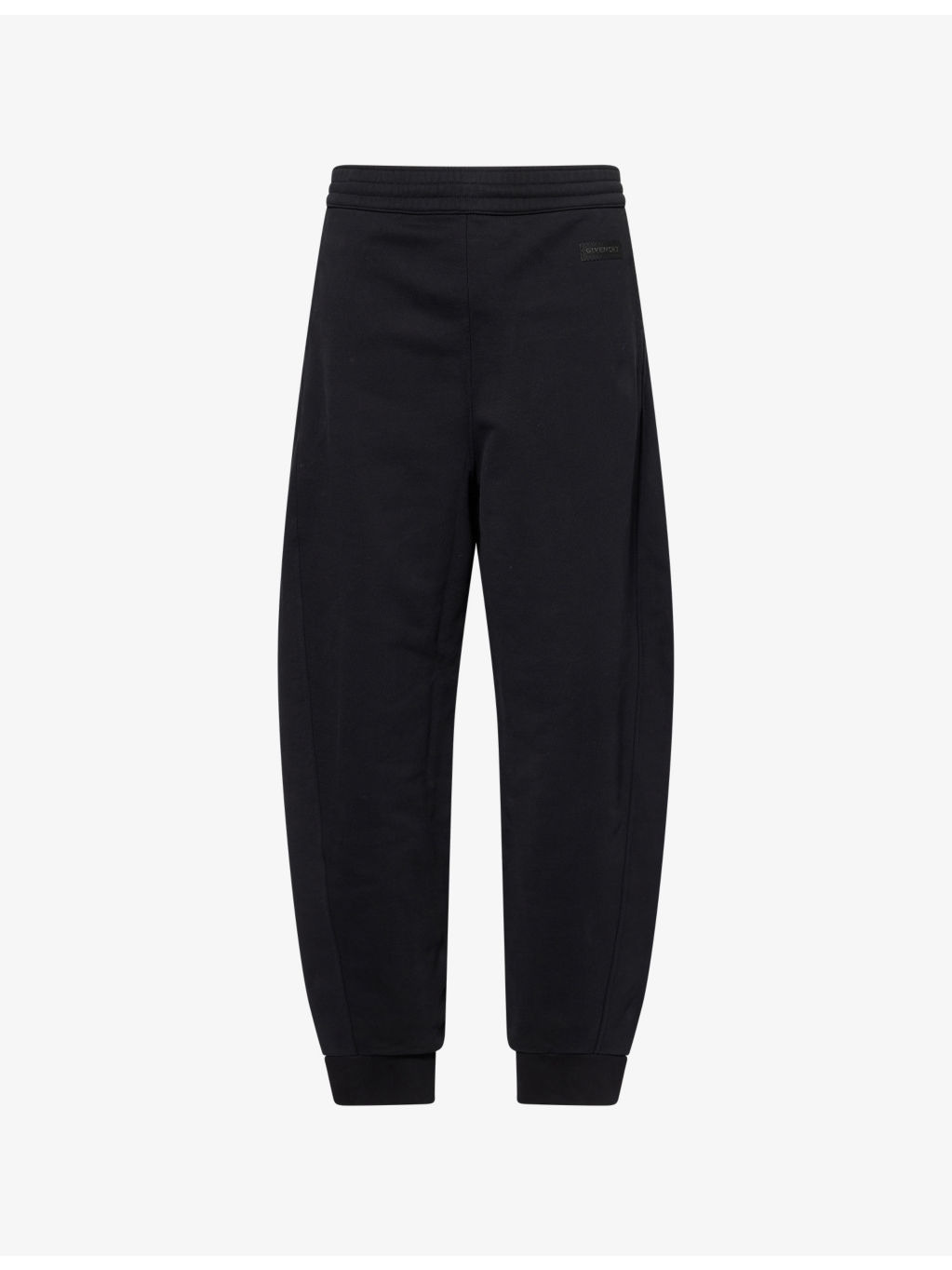 Elasticated Cuffs Wide-Led Cotton-Jersey Jogging Bottoms - 1