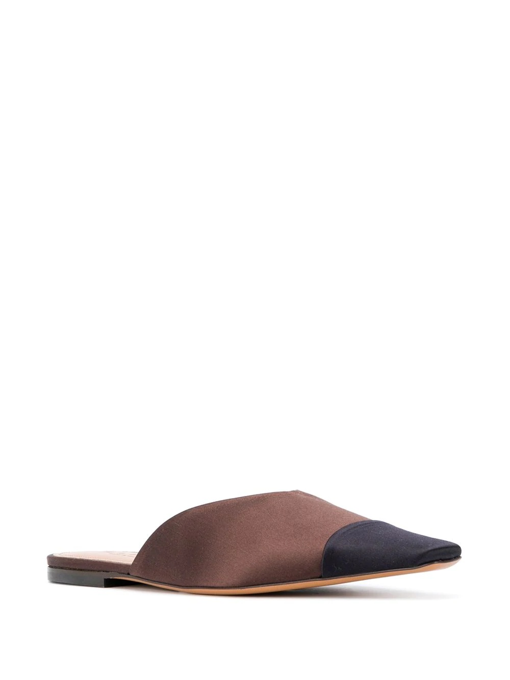 colour block pointed toe mules - 2