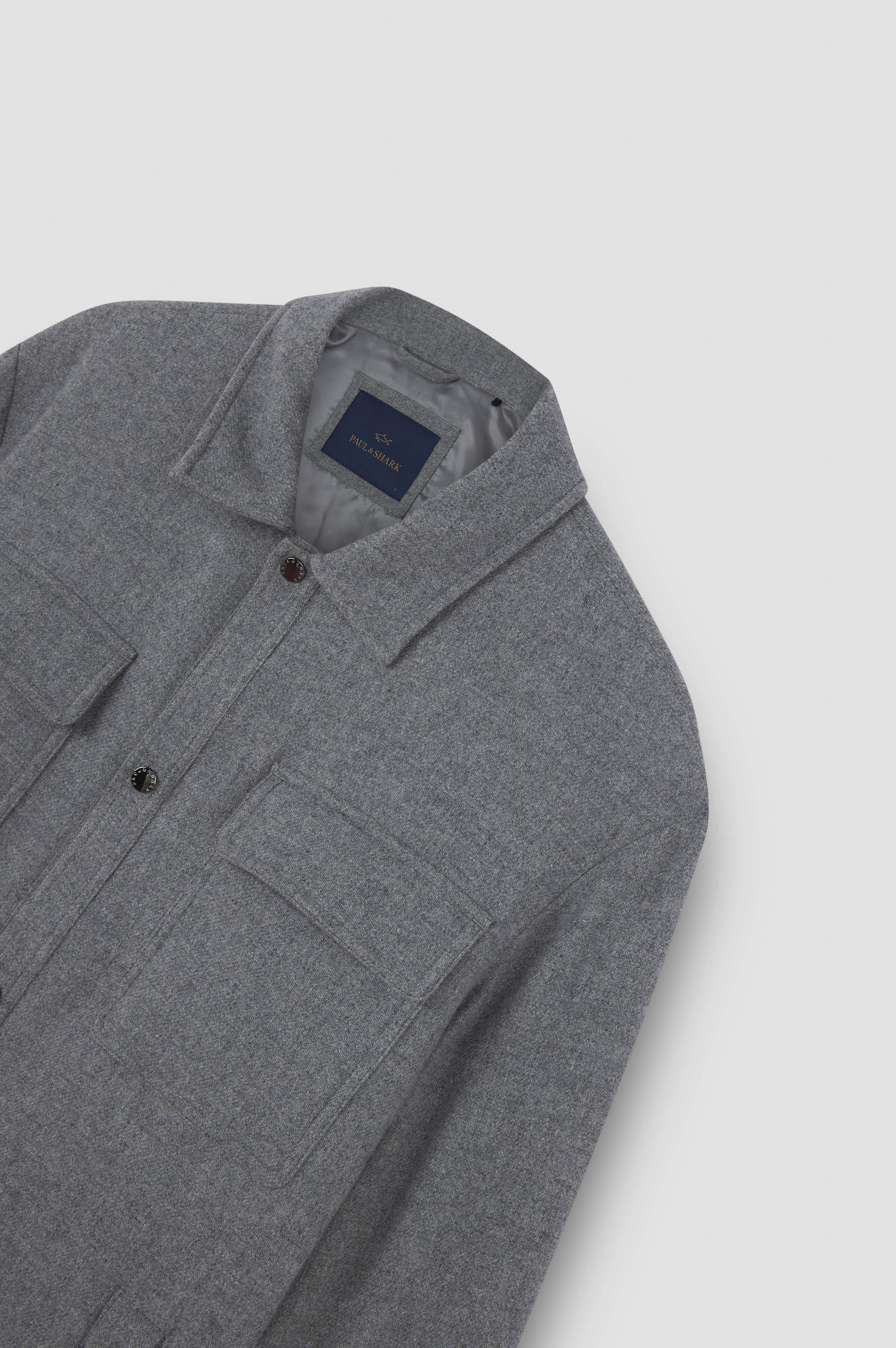 QUILTED WOOL AND CASHMERE SHACKET - 5
