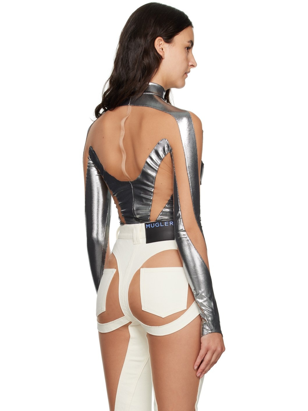 Silver Illusion Bodysuit - 3