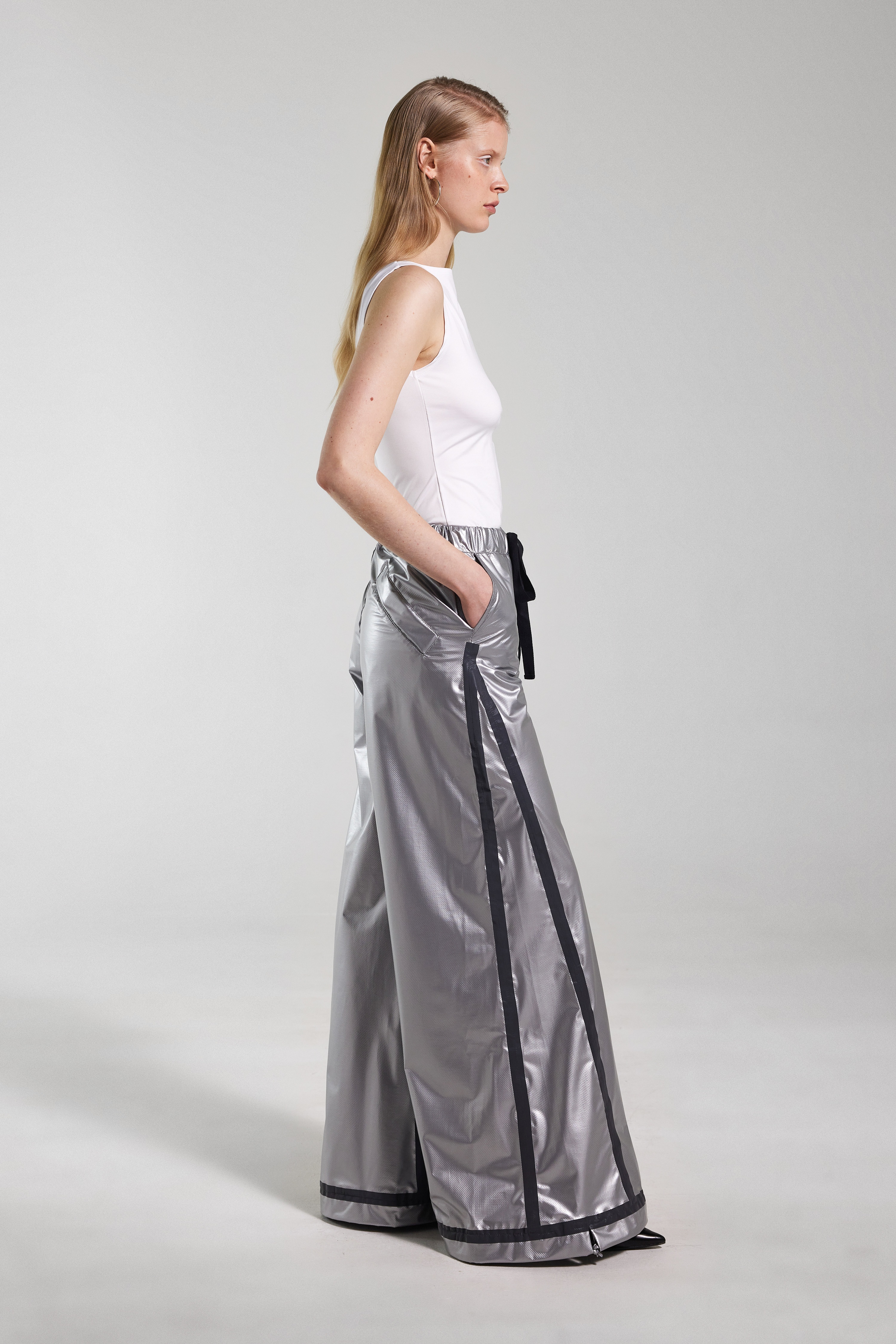 Karla Trousers Tape Silver - 4