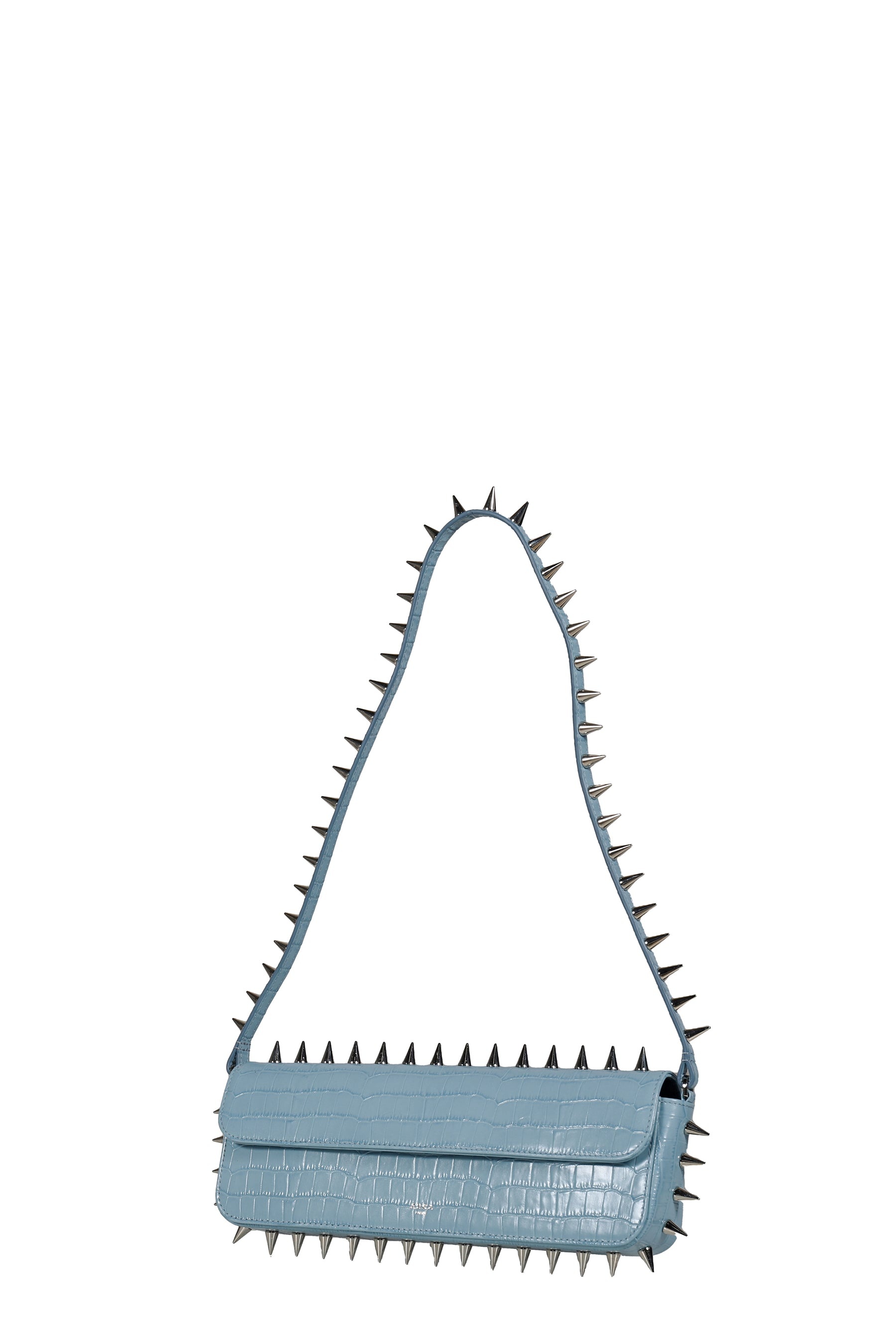 SPIKE BAGUETTE / BLU CROCCO - 3