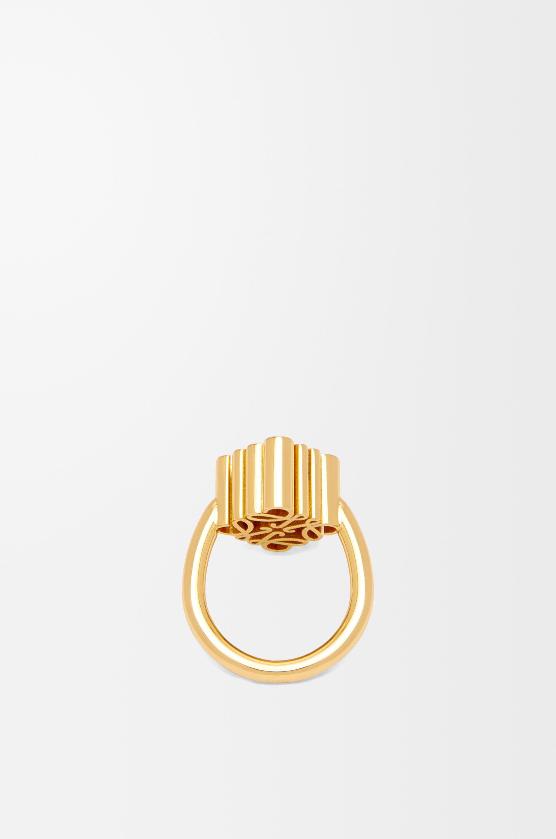Single Anagram ring in sterling silver - 3