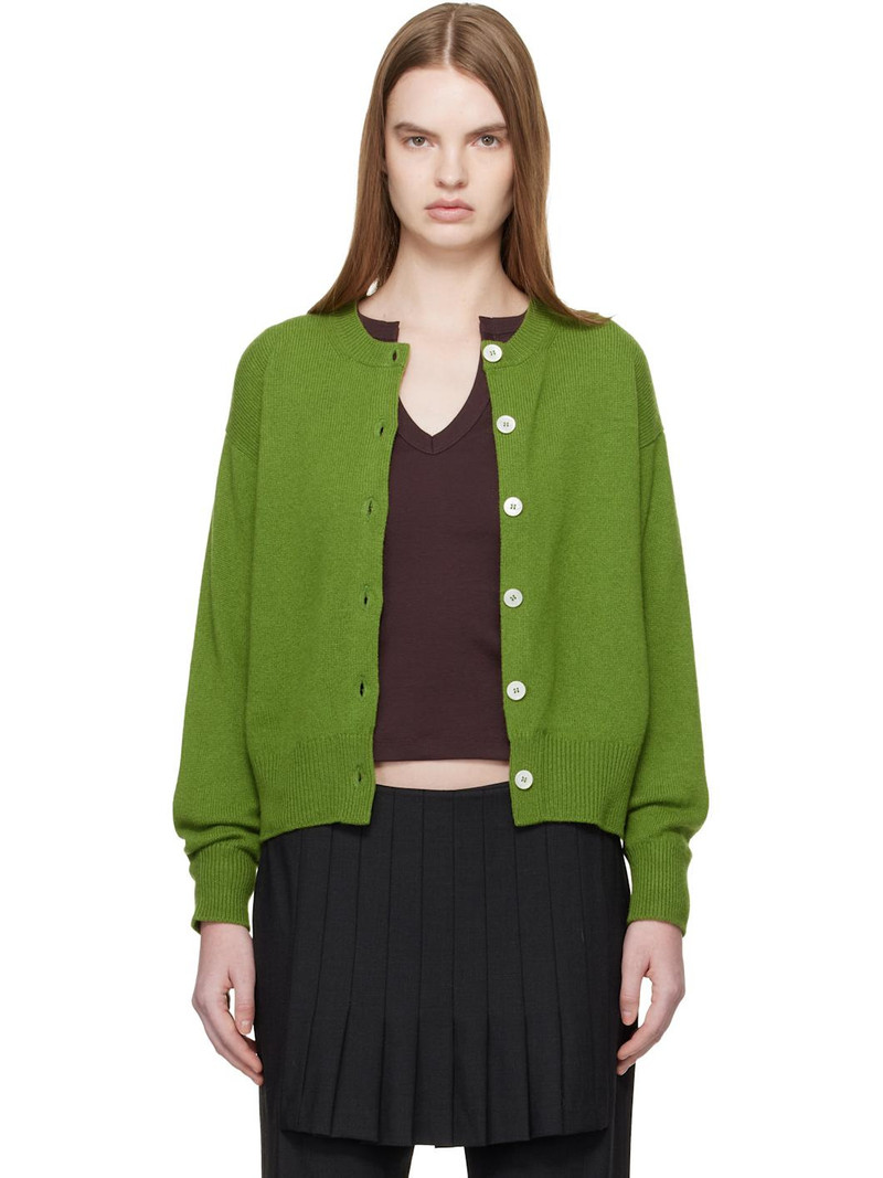 Green Ada Crewneck Cardigan 1