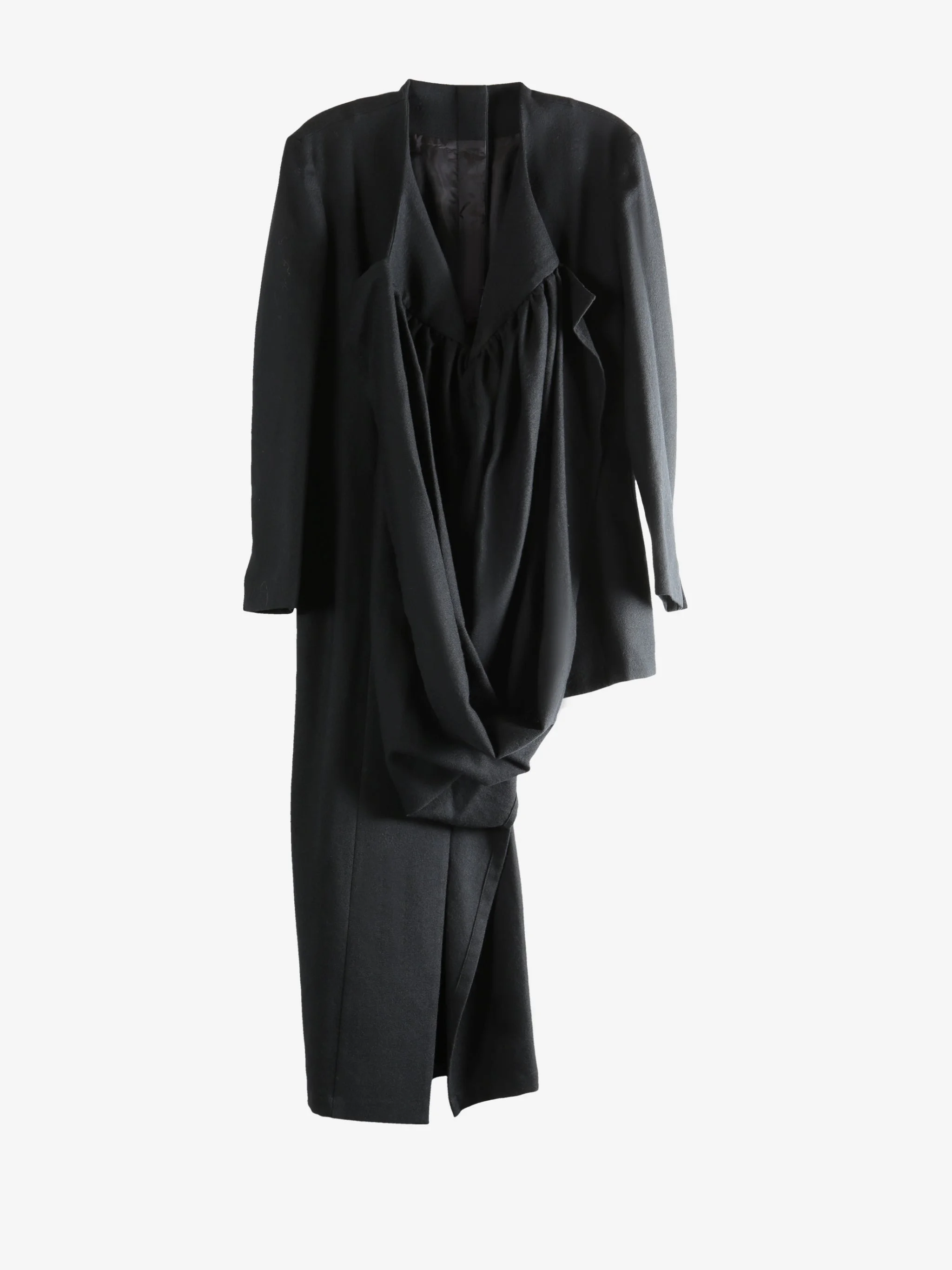 YOHJI YAMAMOTO - Women Gathered Stole D Jacket - 1