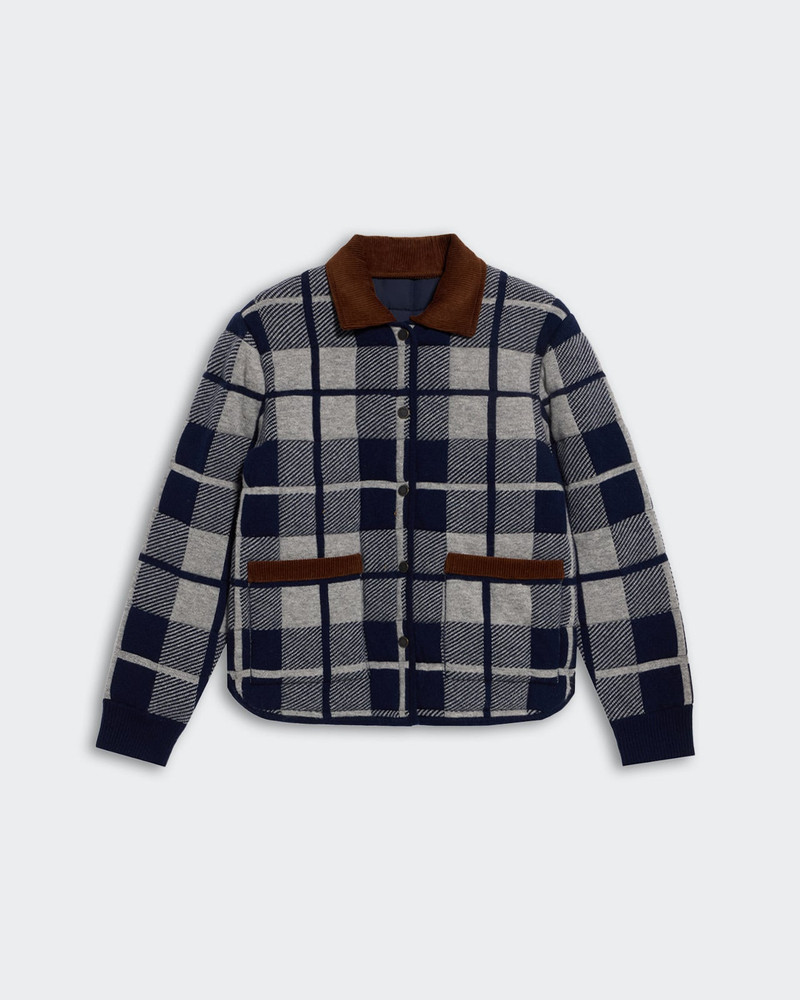 Quilted Plaid Liner Jacket 1