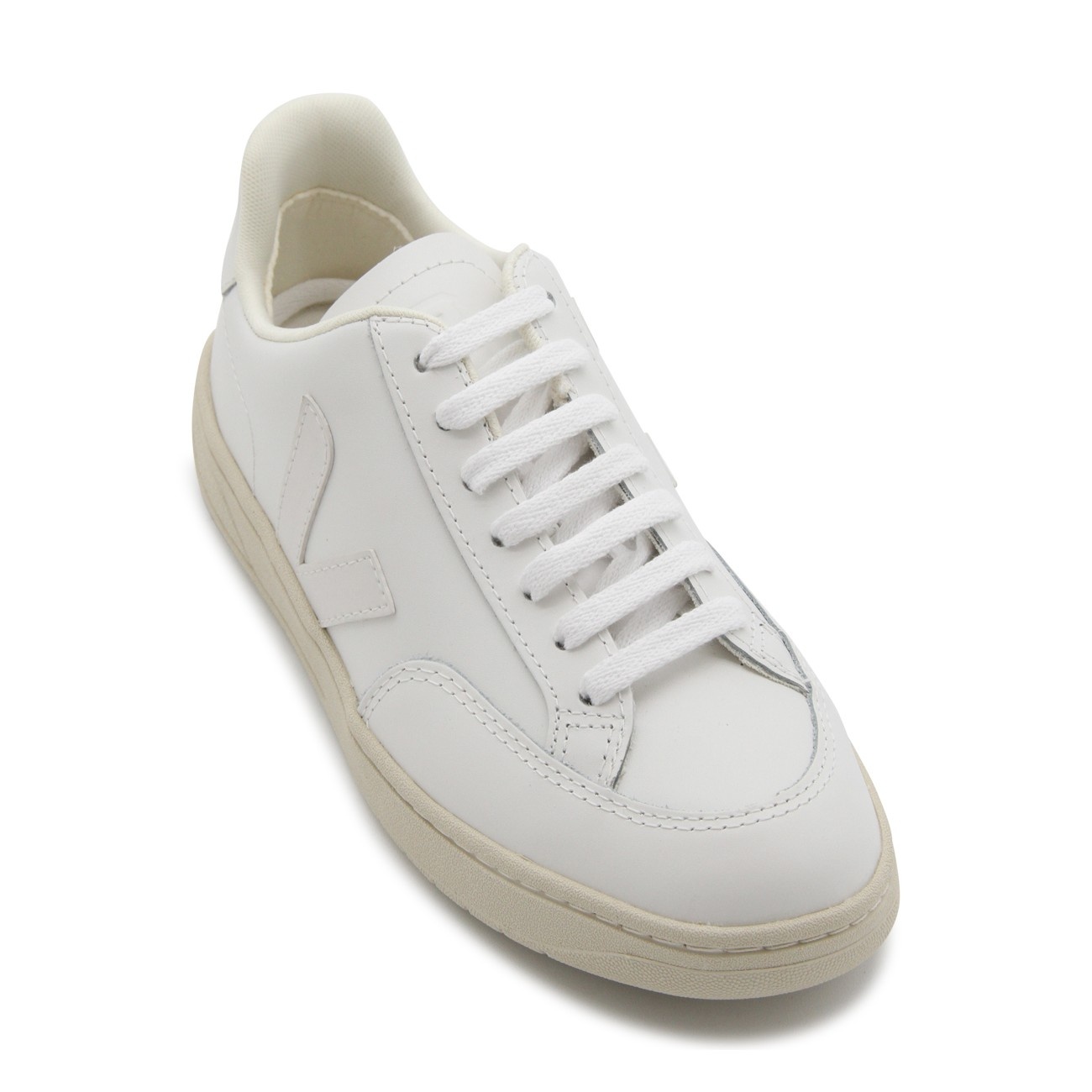 white leather v-123 sneakers - 4