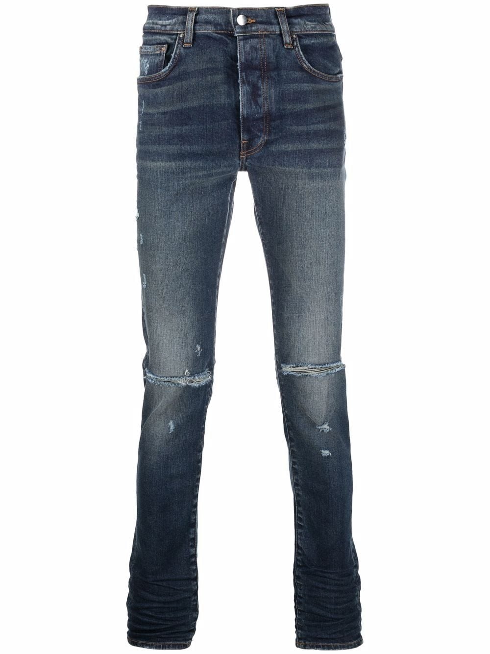 faded-effect skinny jeans - 1