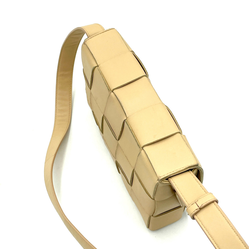 Bottega - Bottega Veneta Beige Cassette Crossbody Bag - 5